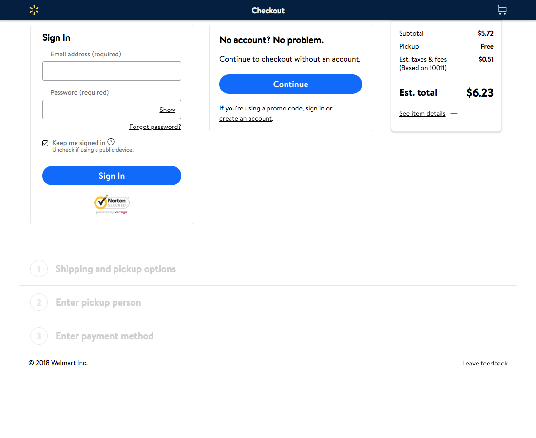 Desktop screenshot of Walmart