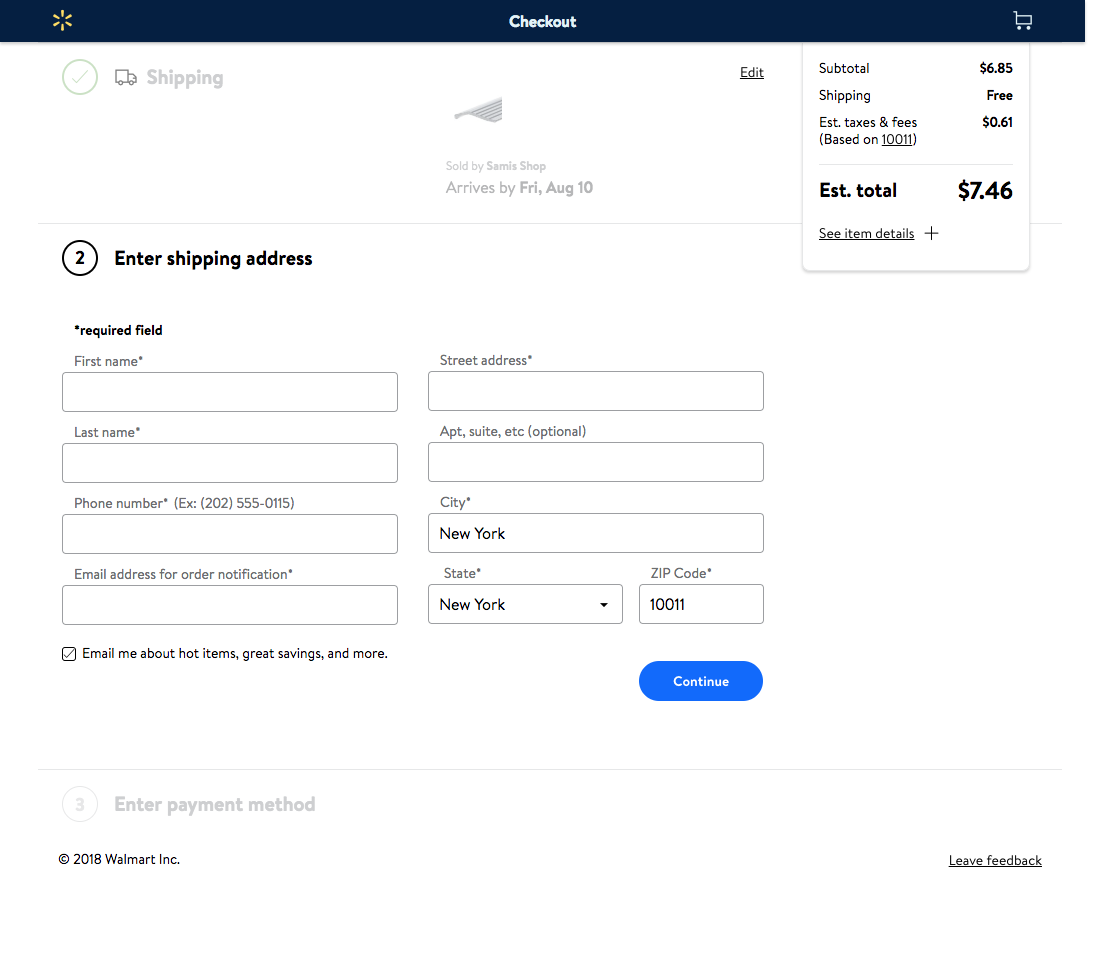 Desktop screenshot of Walmart