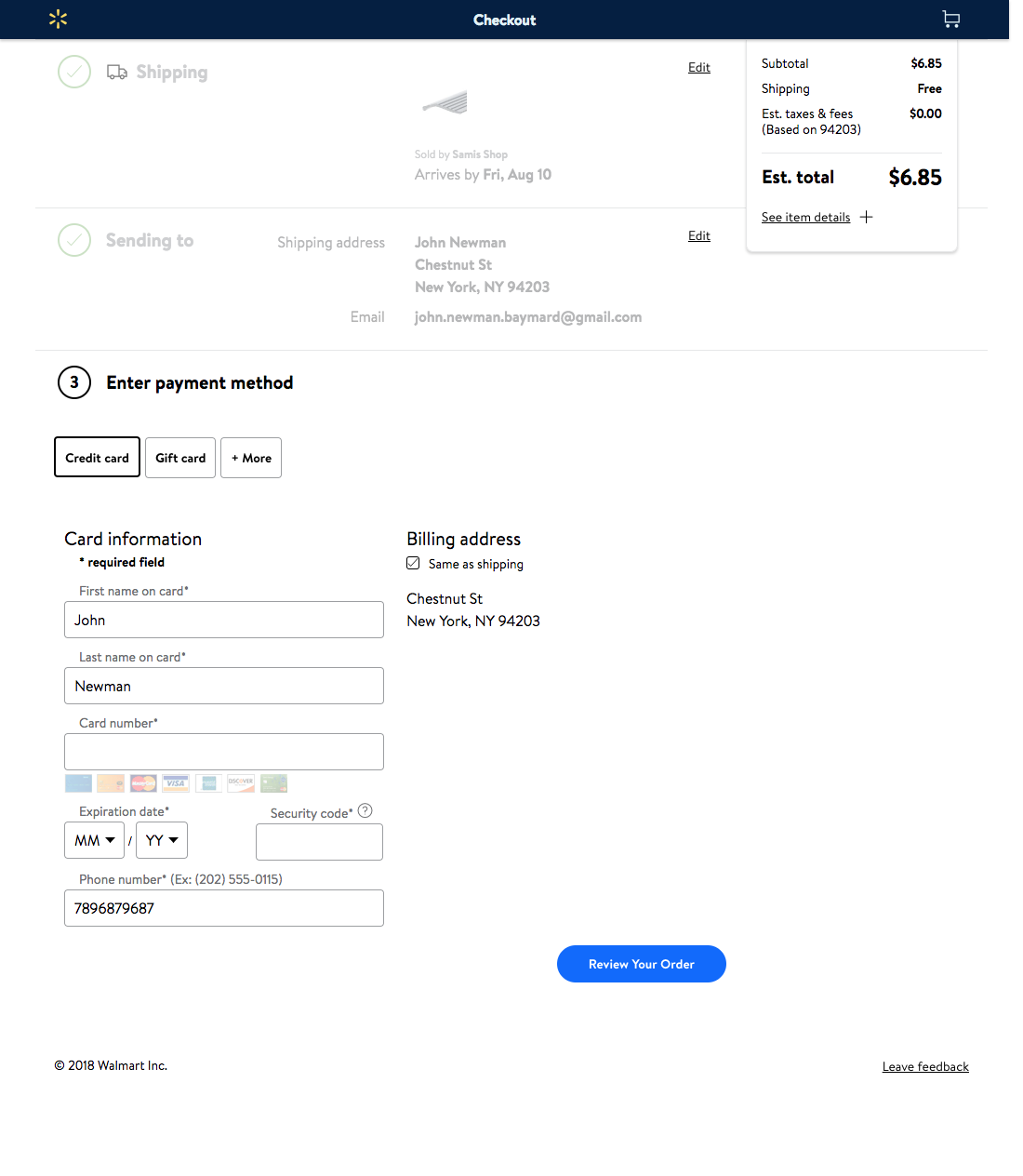 Desktop screenshot of Walmart