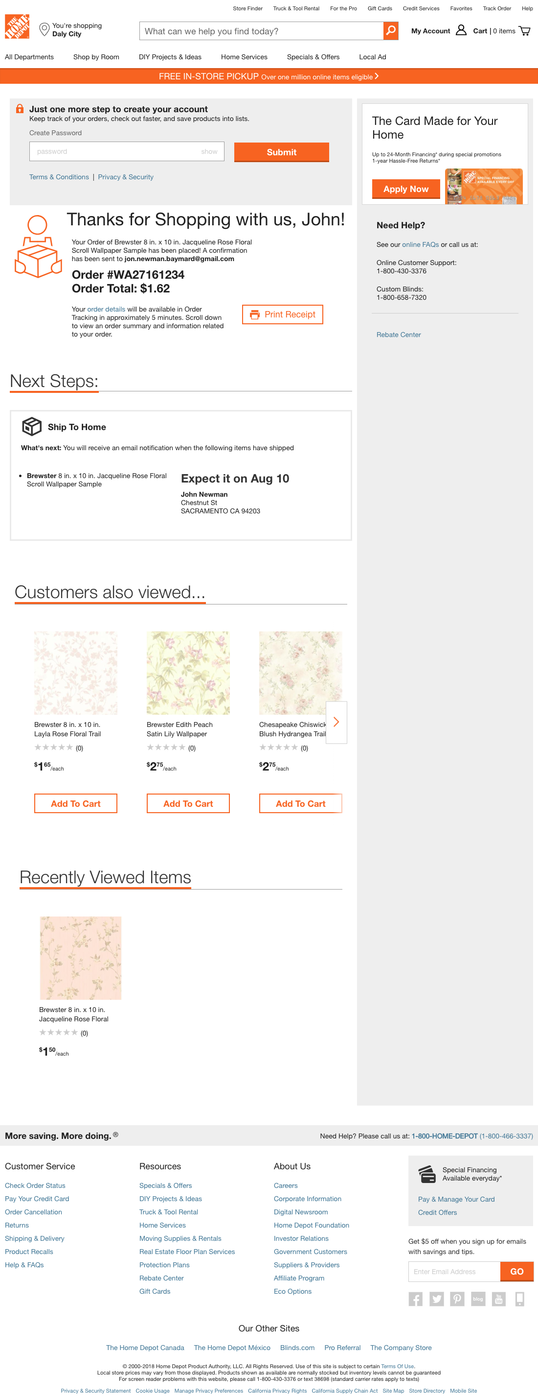 Desktop screenshot of Home Depot