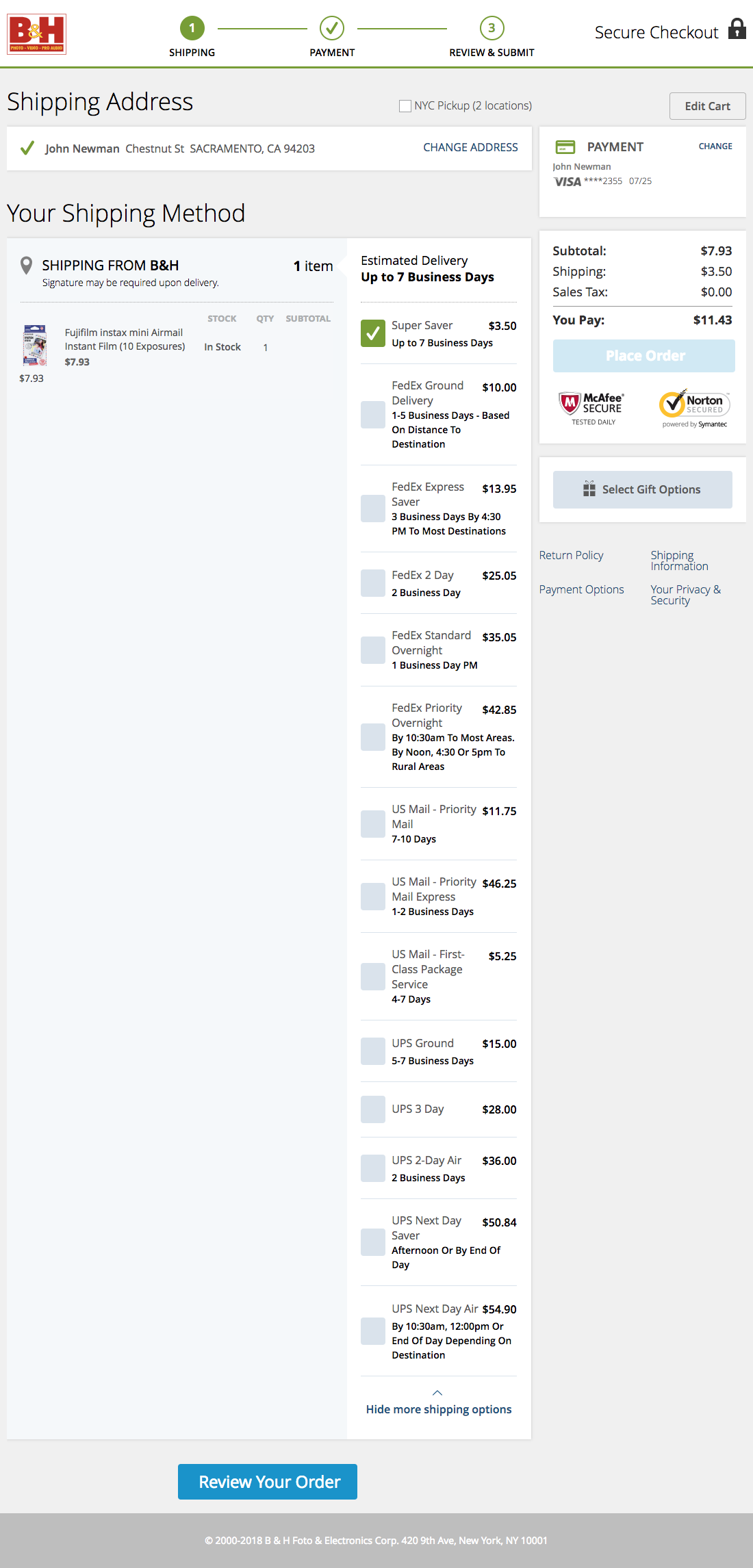 Desktop screenshot of B&amp;H Photo