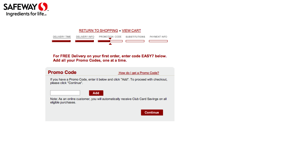 Desktop screenshot of Safeway
