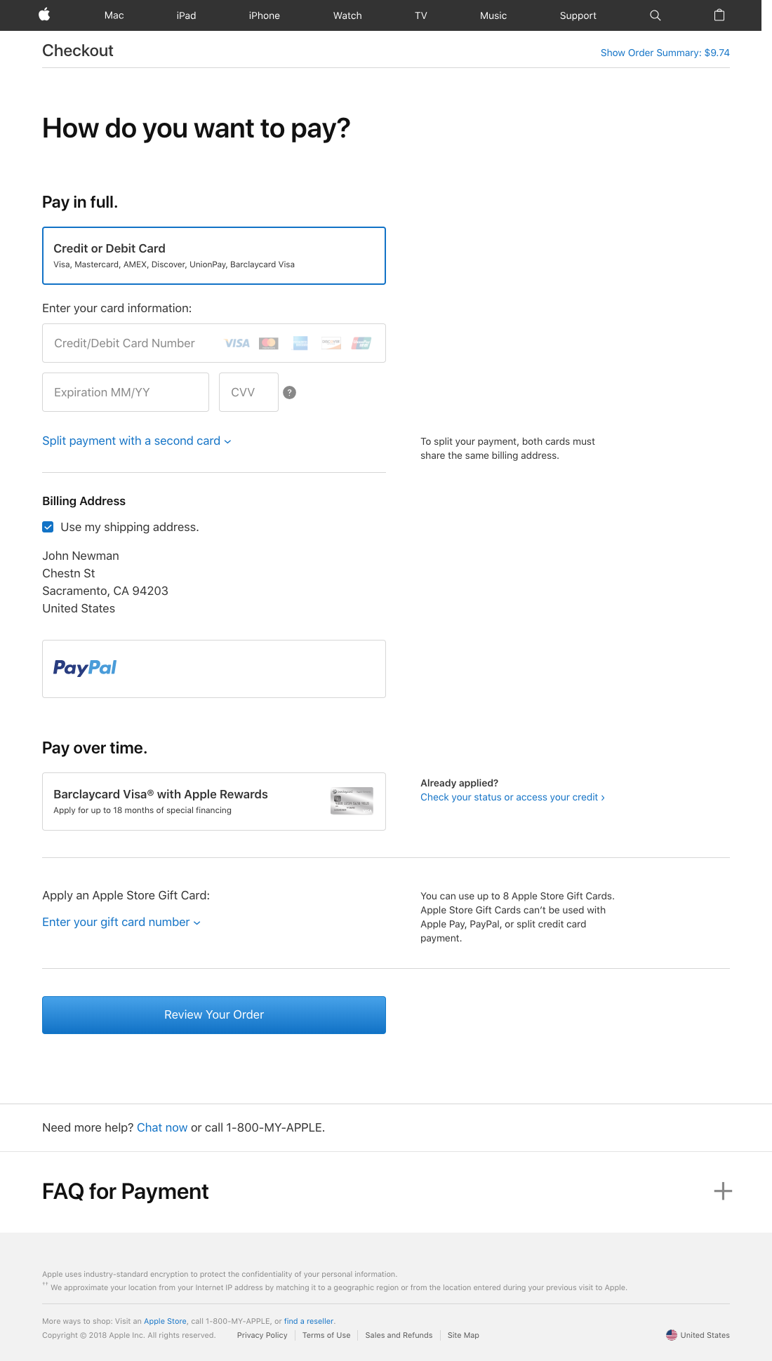 Desktop screenshot of Apple