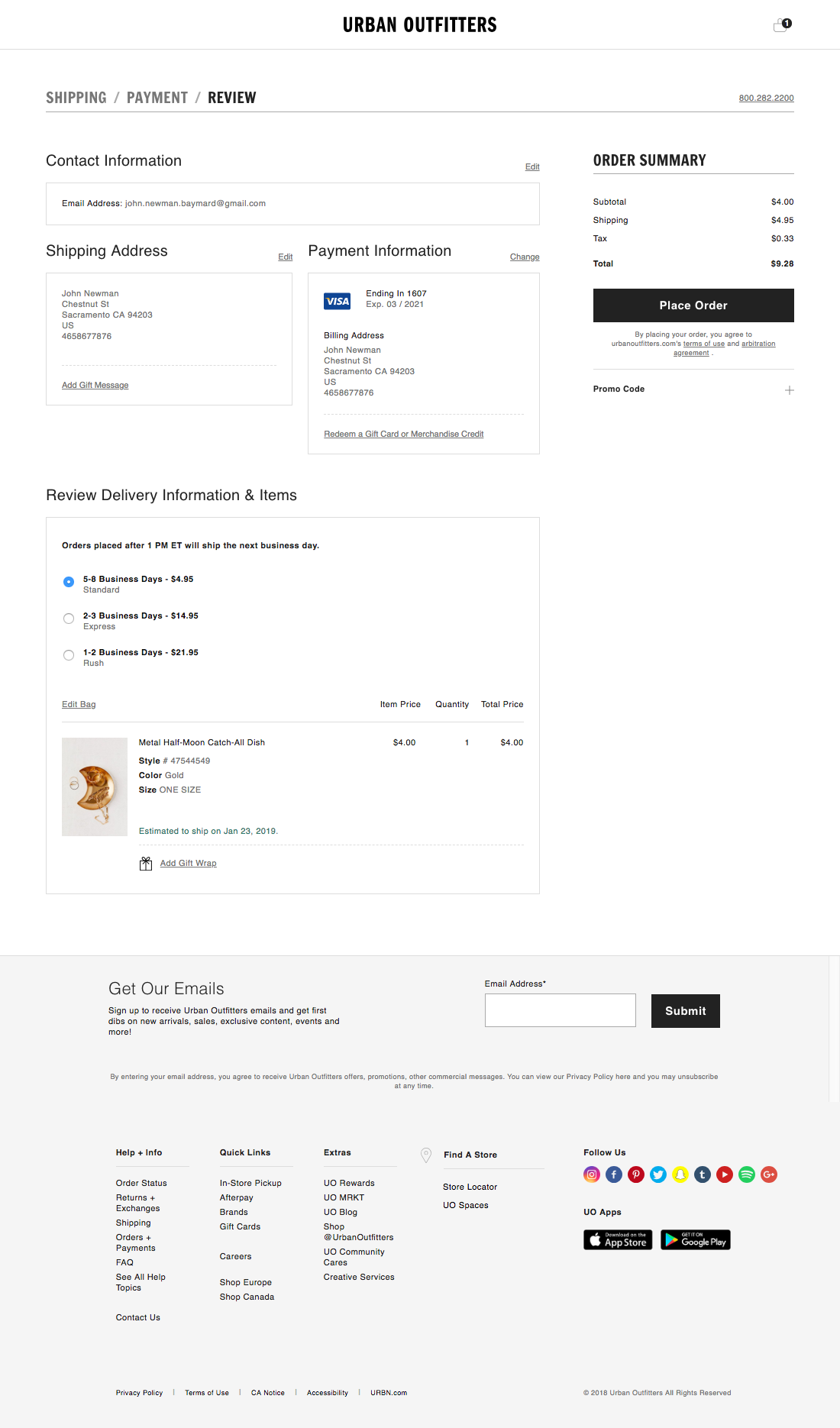 Urban Outfitters’ Review Order 376 of 563 Review Order Examples Baymard Institute