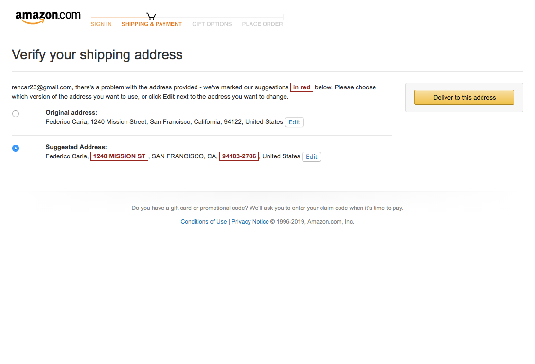 Desktop screenshot of Amazon