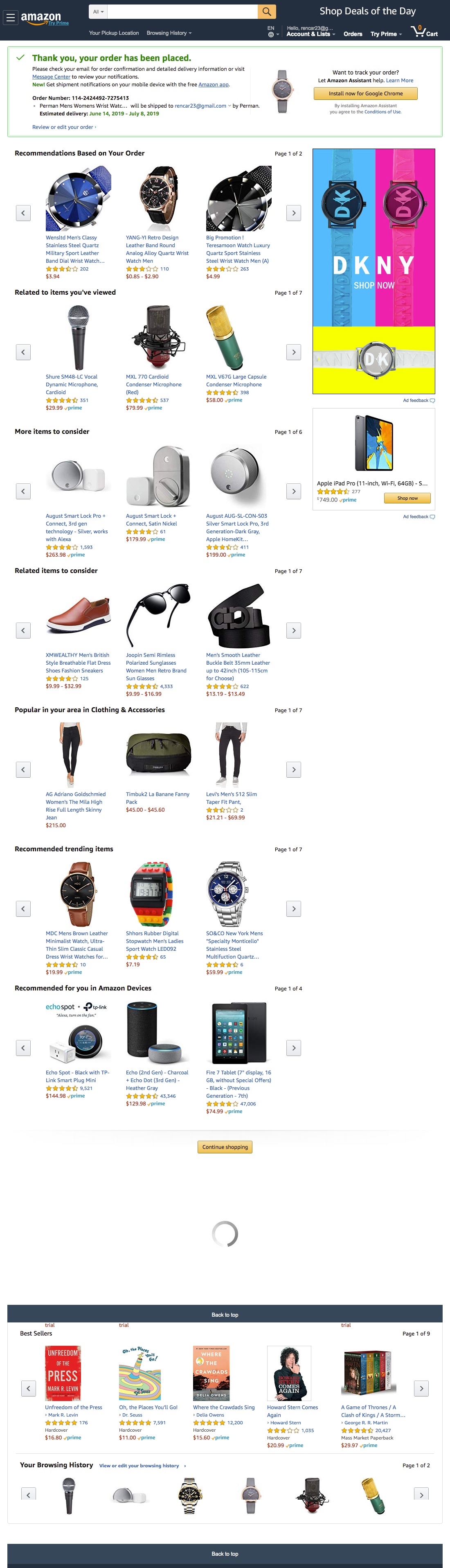 Desktop screenshot of Amazon