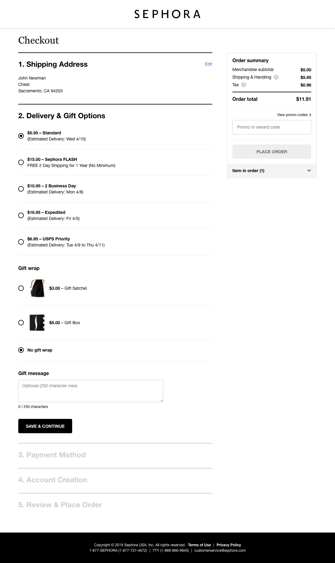 Sephora’s Gifting 40 of 79 Gifting Examples Baymard Institute