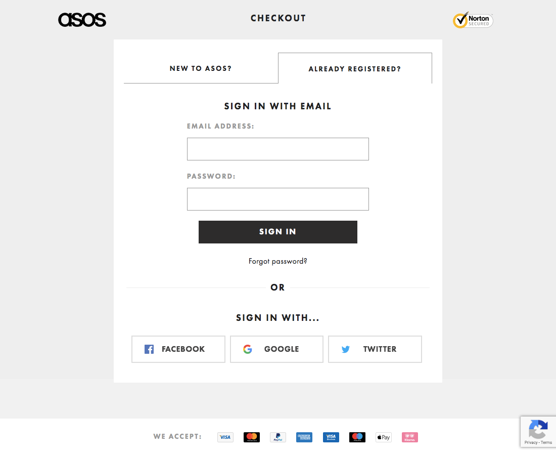 ASOS’ Account Selection 412 of 686 Account Selection Examples