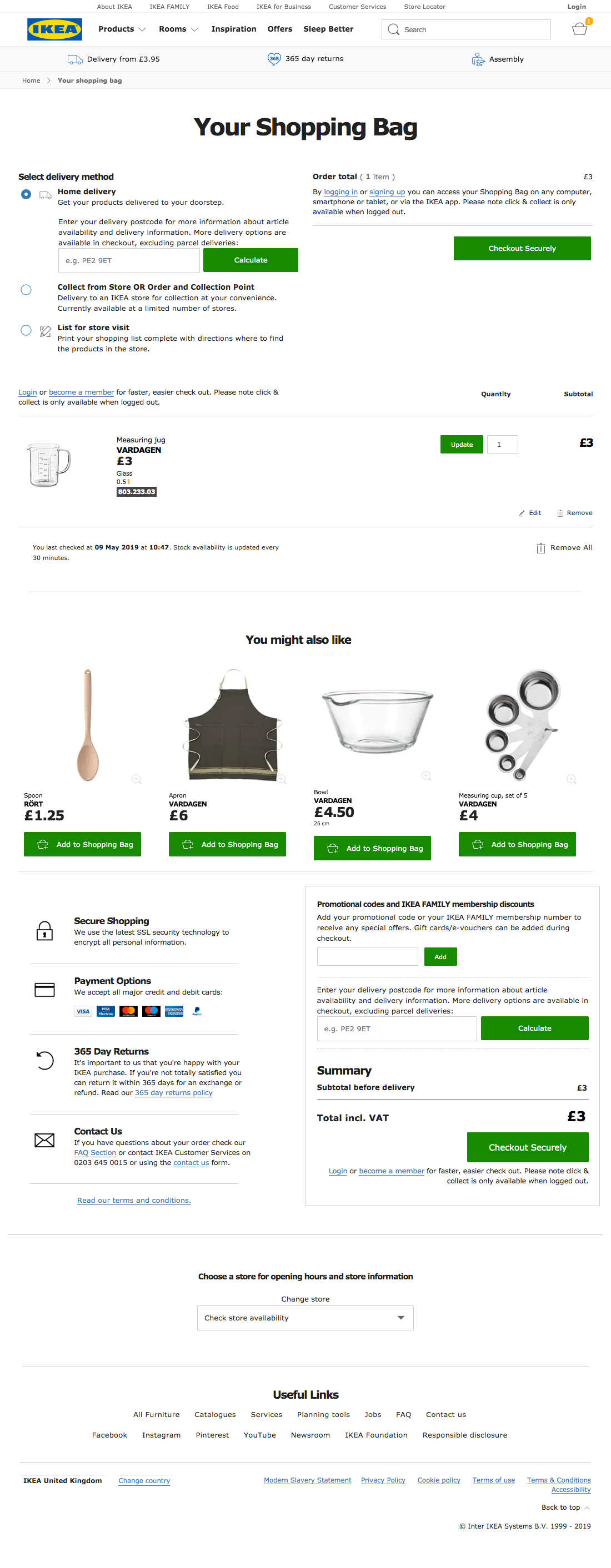 IKEA’s Delivery & Shipping Methods 639 of 800 Delivery & Shipping Methods Examples Baymard