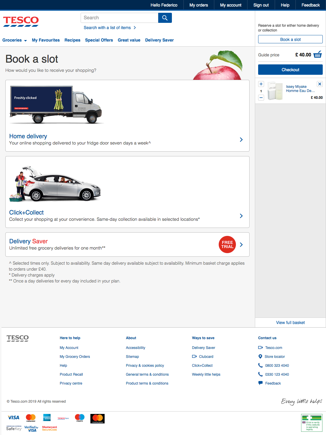 Tesco’s Delivery & Shipping Methods 419 of 646 Delivery & Shipping