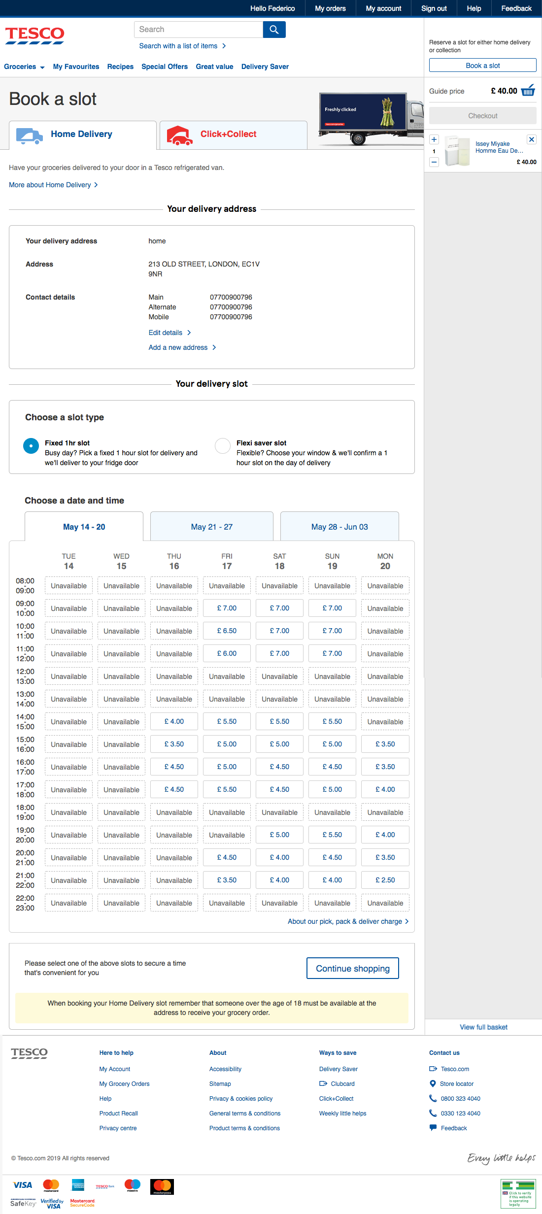 Tesco’s Delivery & Shipping Methods 407 of 646 Delivery & Shipping