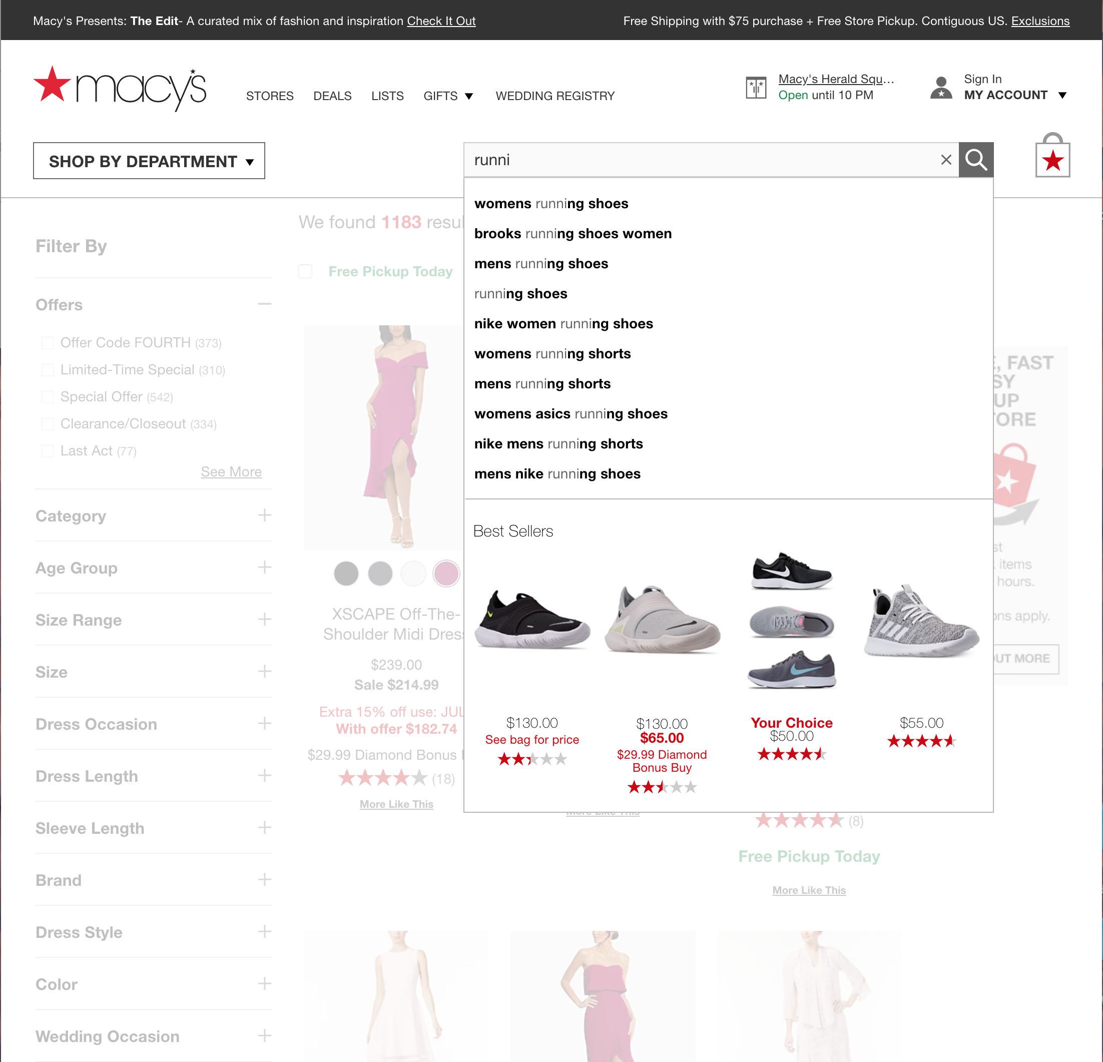 Desktop screenshot of Macy’s