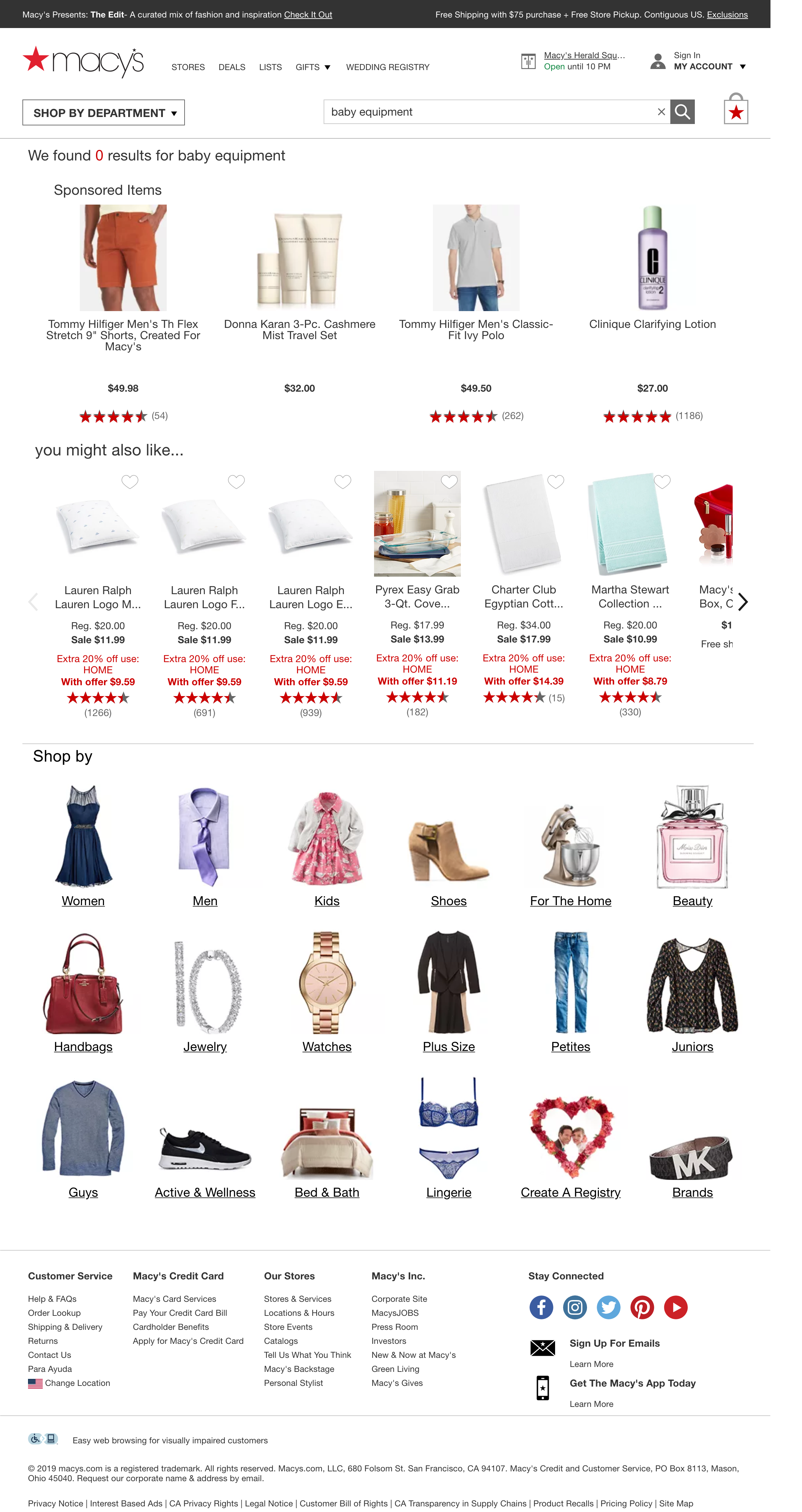 Desktop screenshot of Macy’s