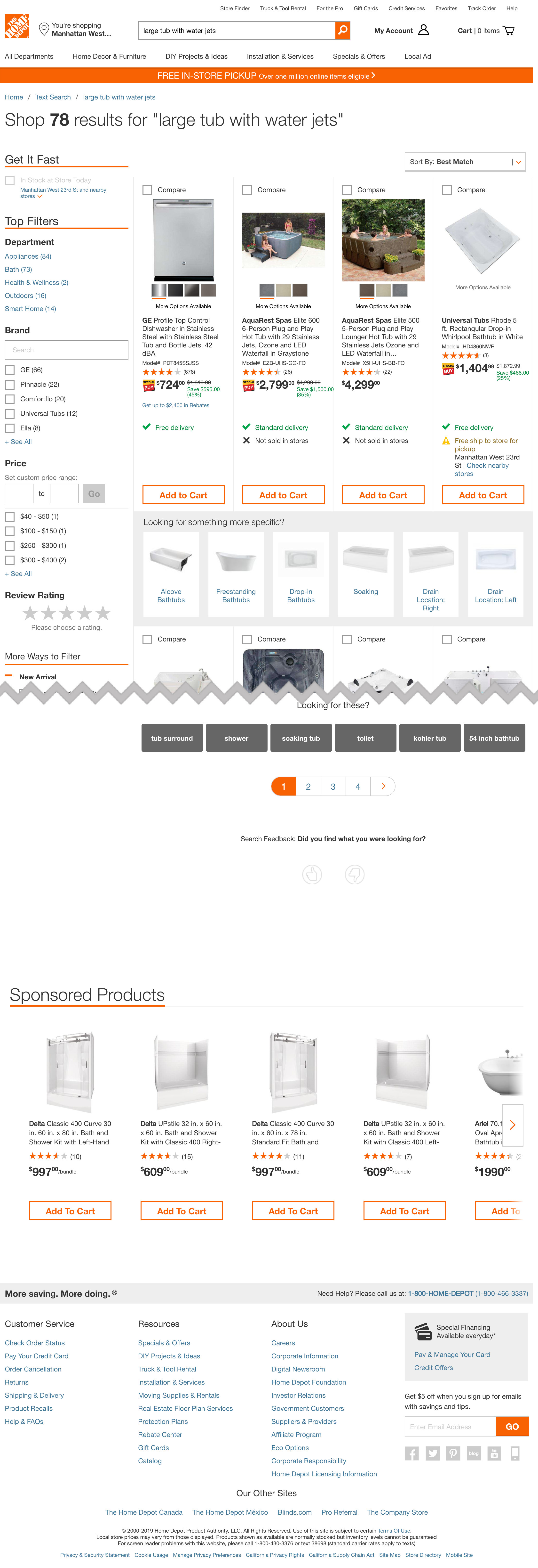 Desktop screenshot of Home Depot