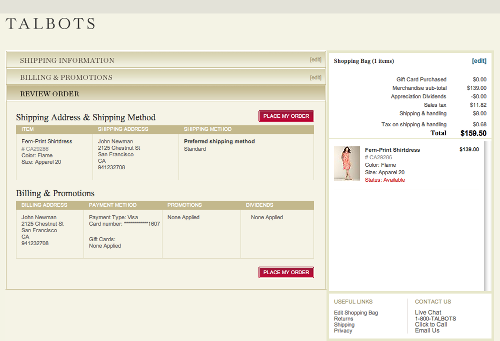 Talbots&rsquo; E-Commerce UX Case Study &ndash; Baymard Institute