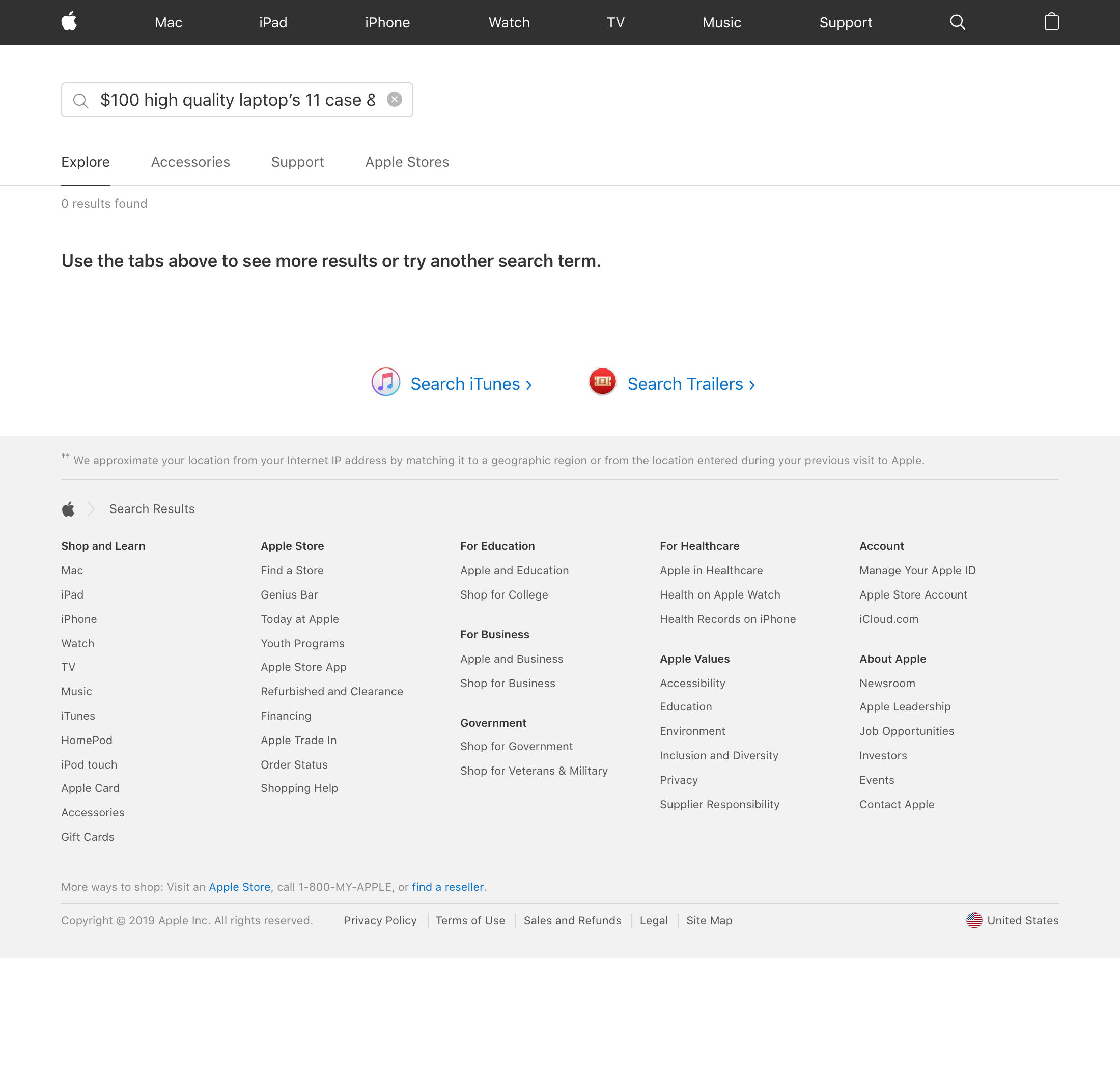 Desktop screenshot of Apple