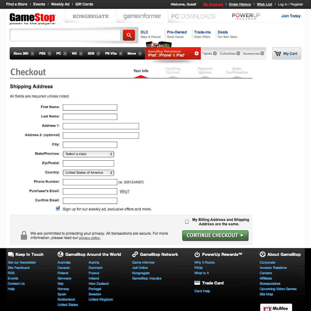 GameStop UX Case Study – Baymard Institute
