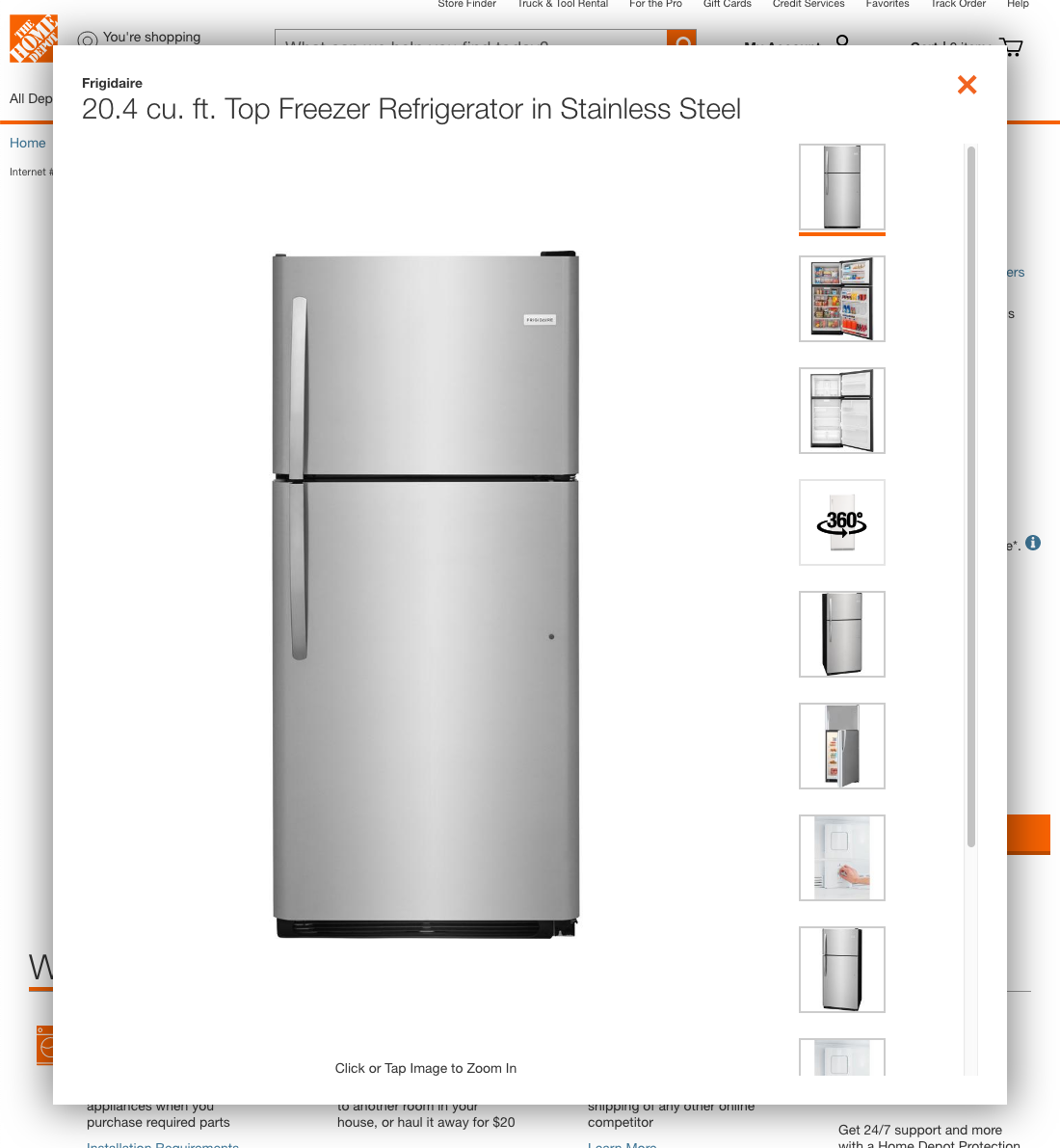 Desktop screenshot of Home Depot