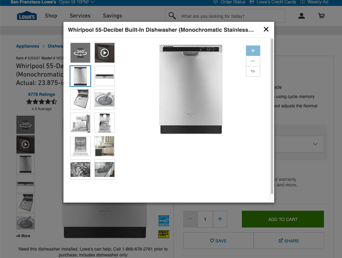 Desktop screenshot of Lowe’s