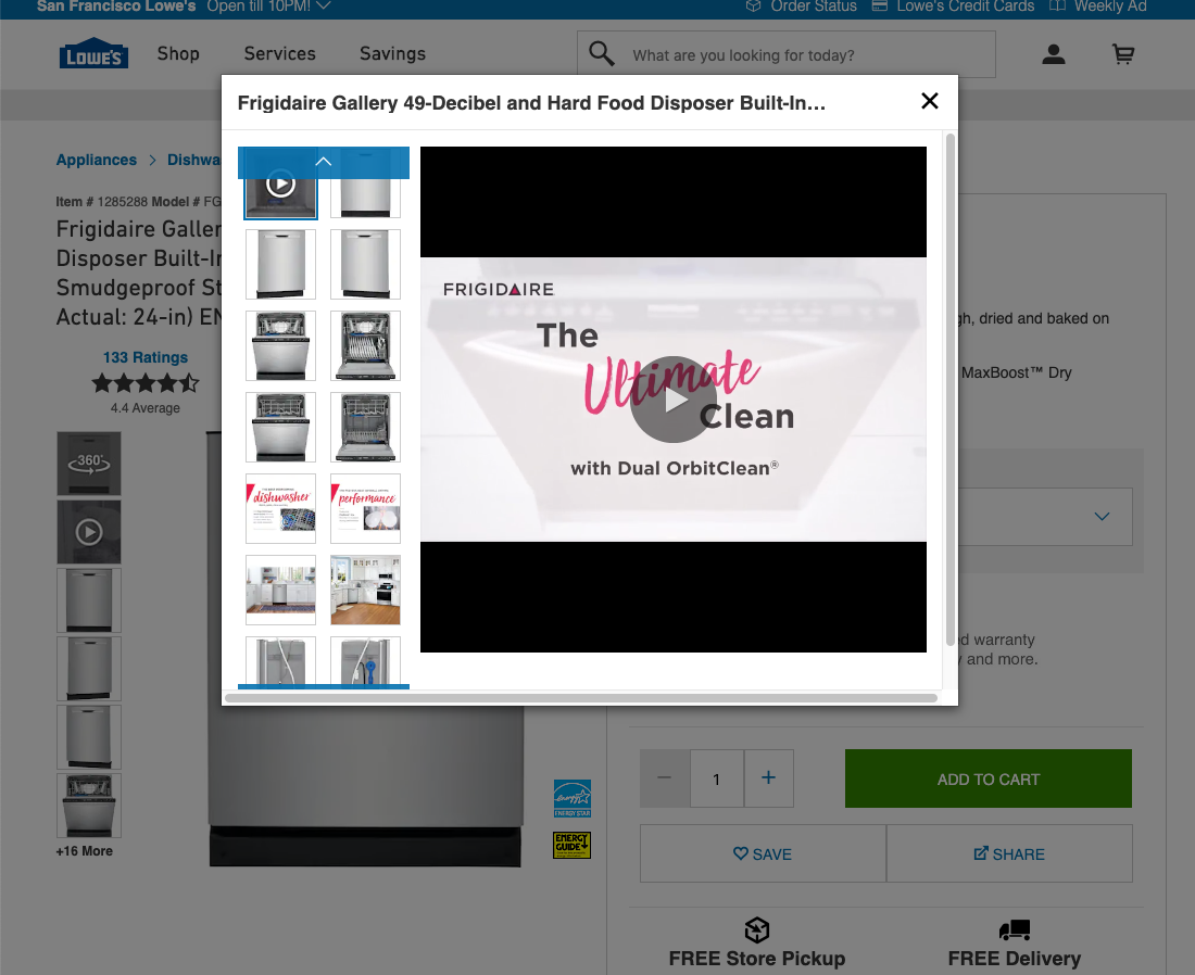 Desktop screenshot of Lowe’s