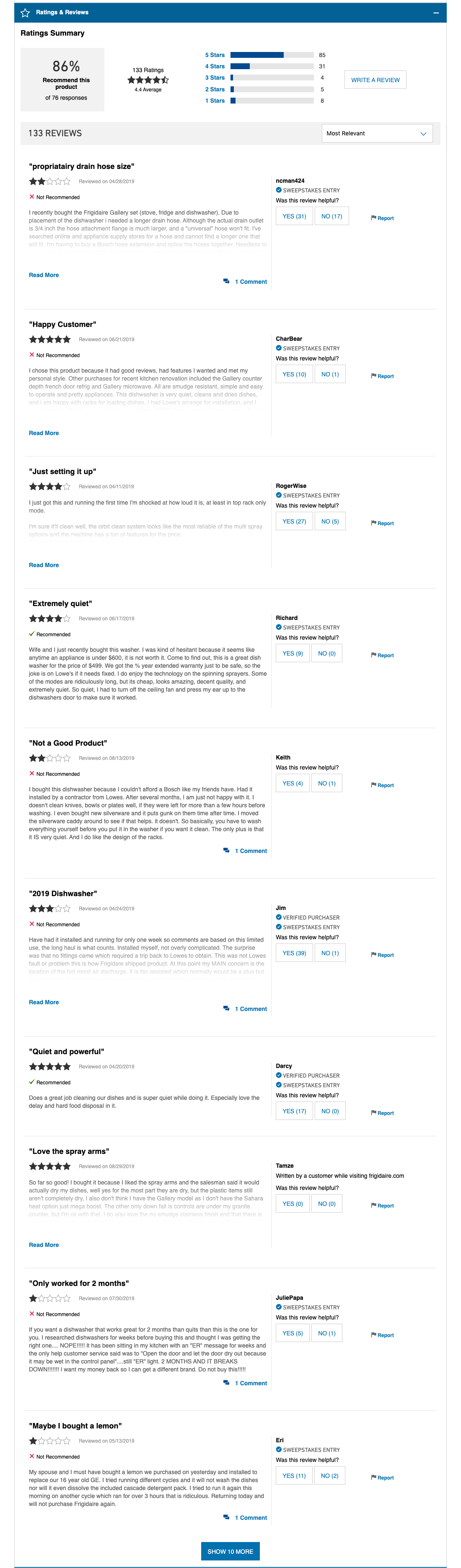 Desktop screenshot of Lowe’s