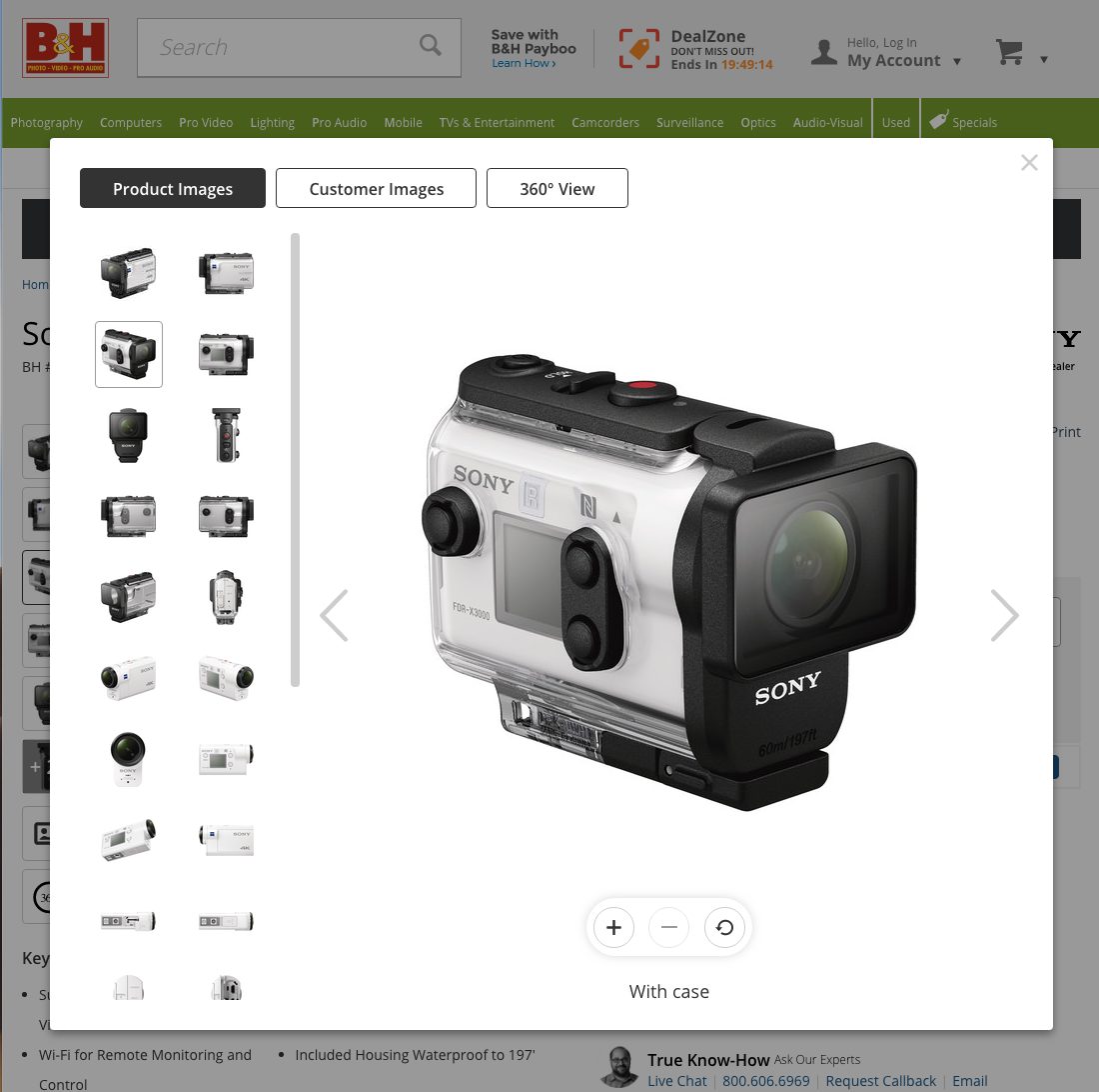 Desktop screenshot of B&H Photo