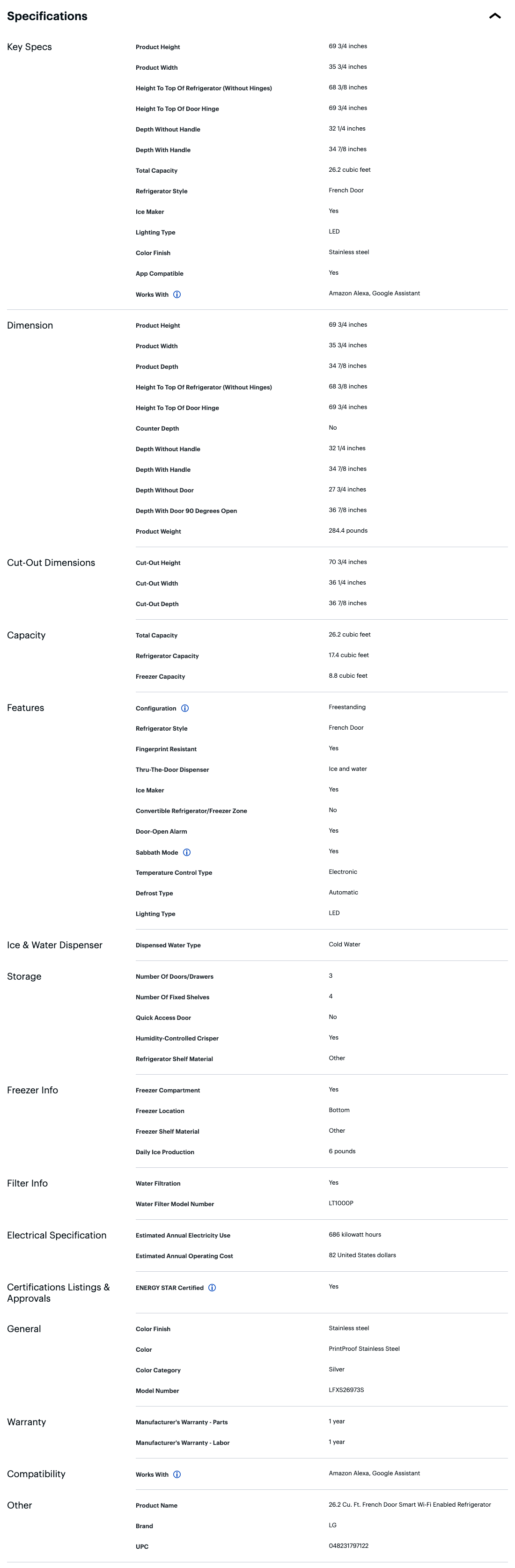 Best Buy’s Spec Sheet 214 of 278 Spec Sheet Examples Baymard Institute