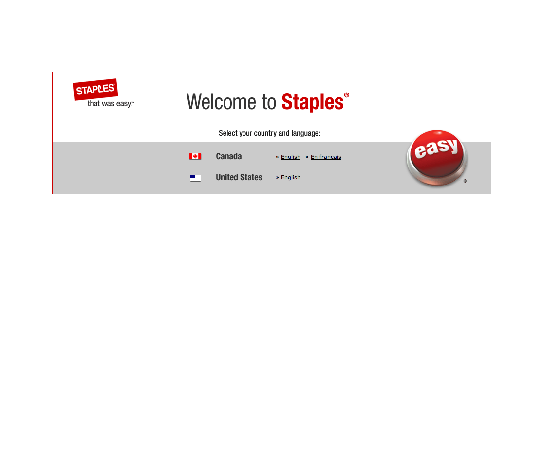 Desktop screenshot of Staples