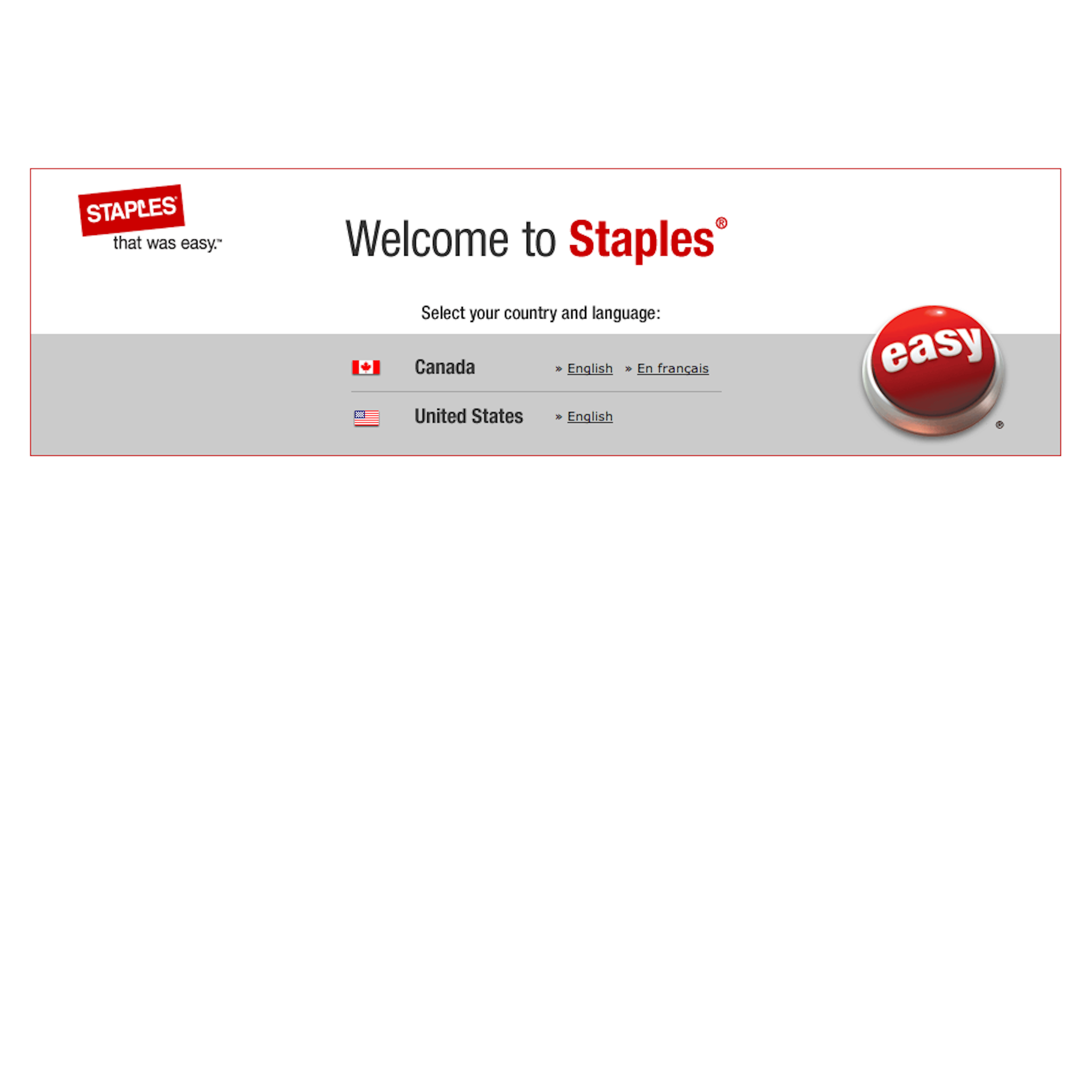 Desktop screenshot of Staples