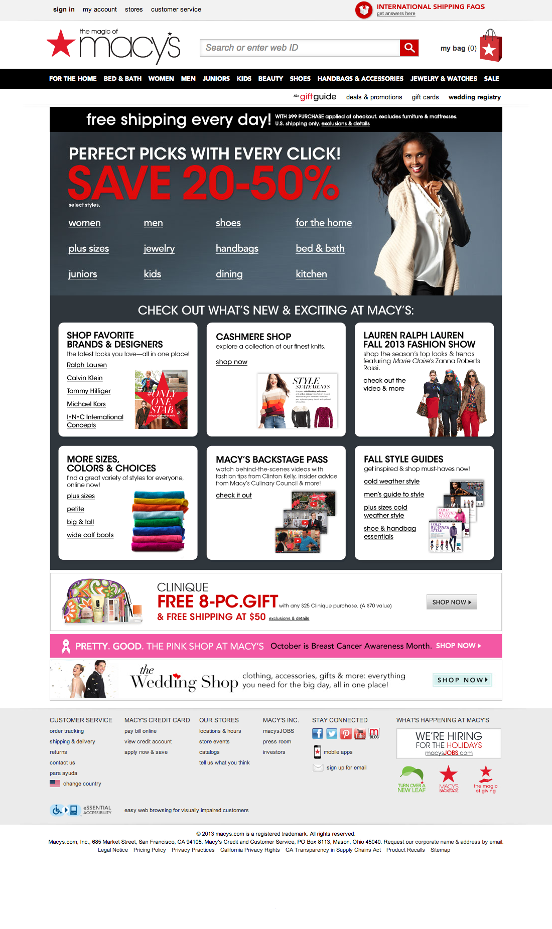 Desktop screenshot of Macy’s