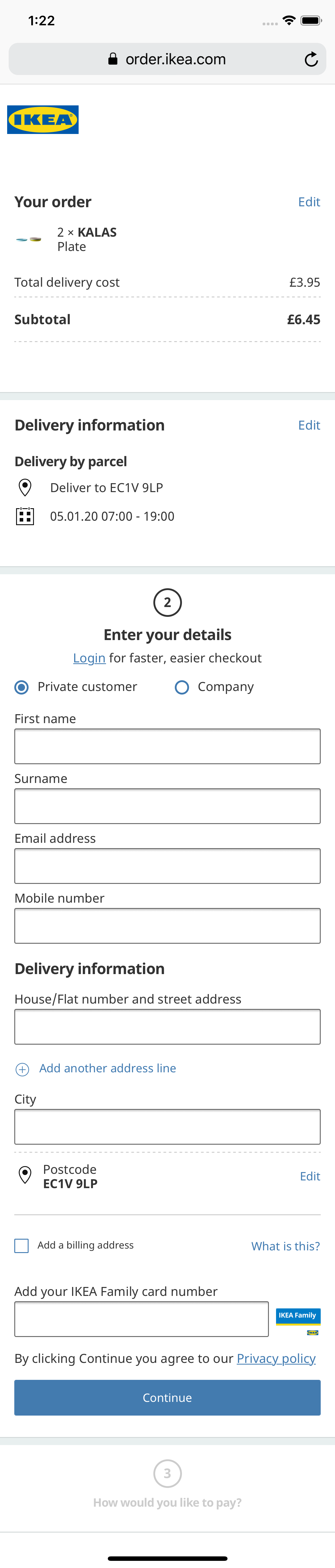 IKEA’s Mobile Customer Info & Address 492 of 776 Customer Info