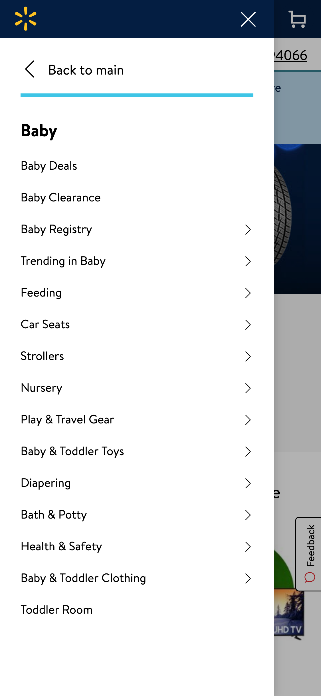 Mobile screenshot of Walmart