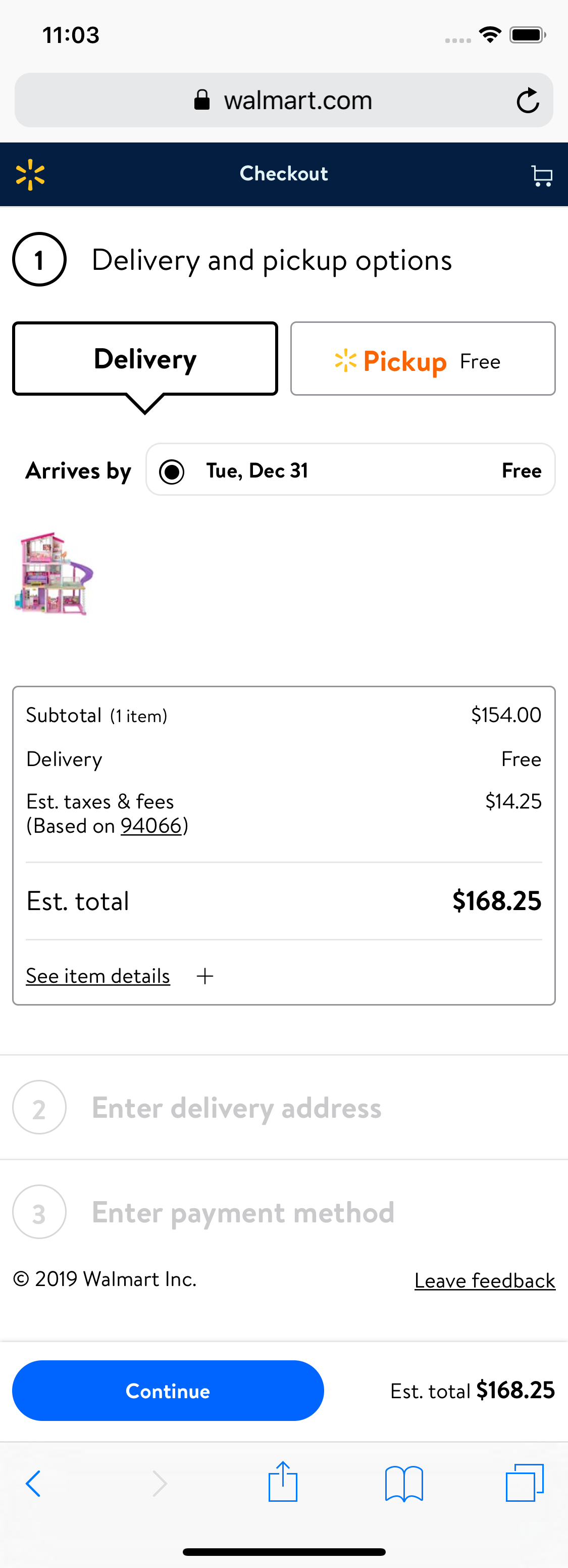 Mobile screenshot of Walmart