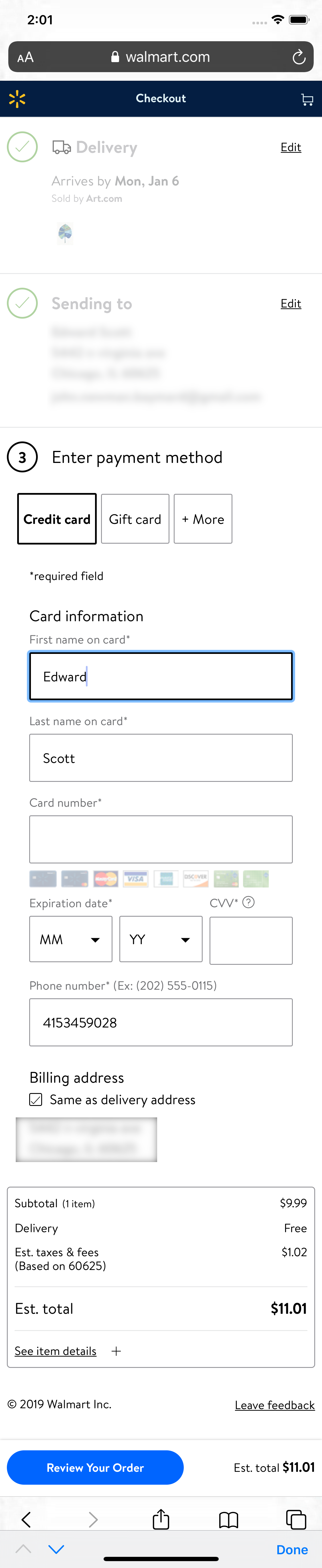 Mobile screenshot of Walmart