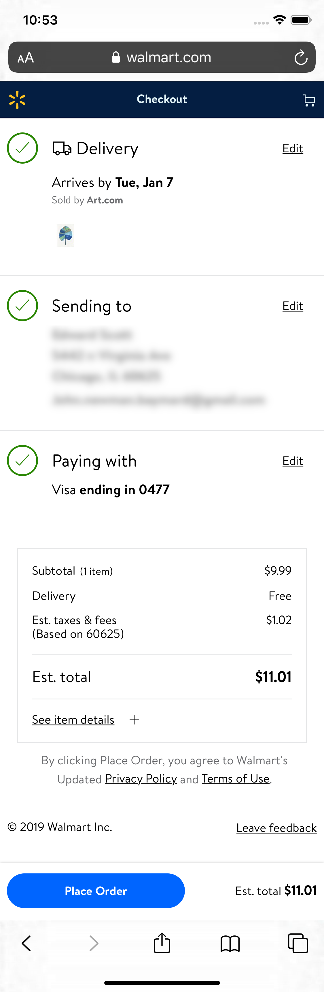 Mobile screenshot of Walmart