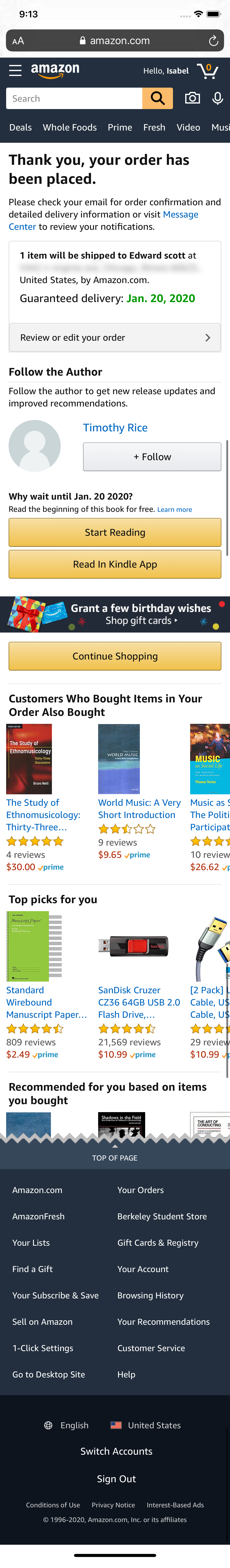 Mobile screenshot of Amazon