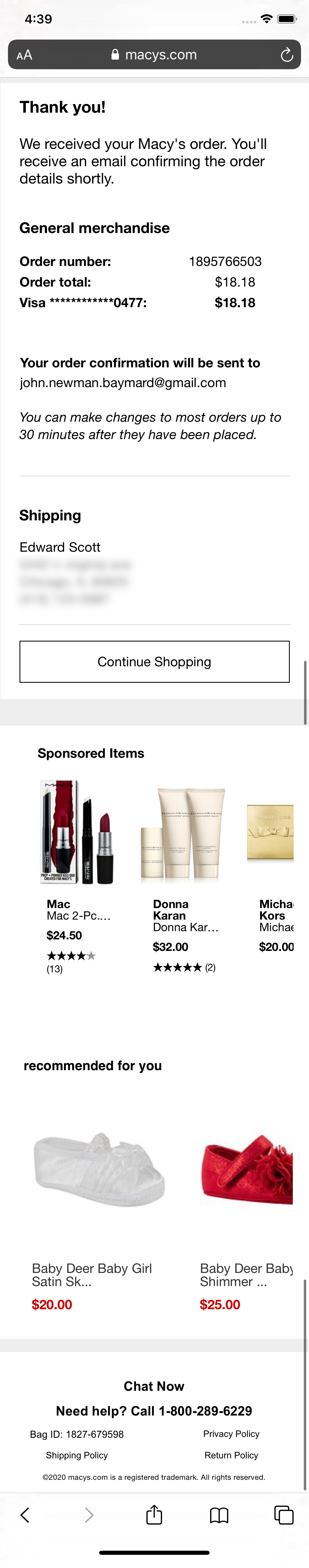Mobile screenshot of Macy’s