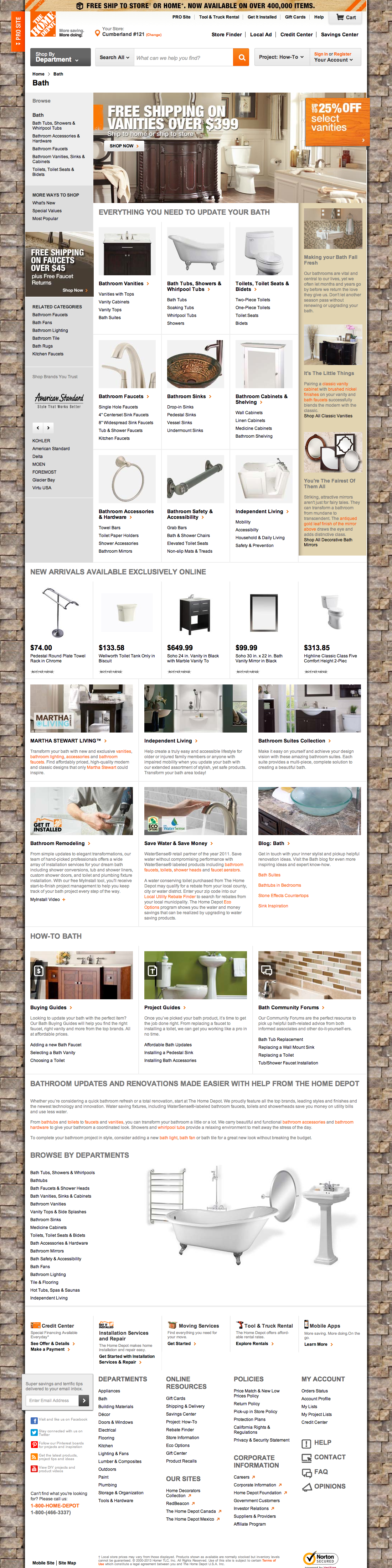 Desktop screenshot of Home Depot