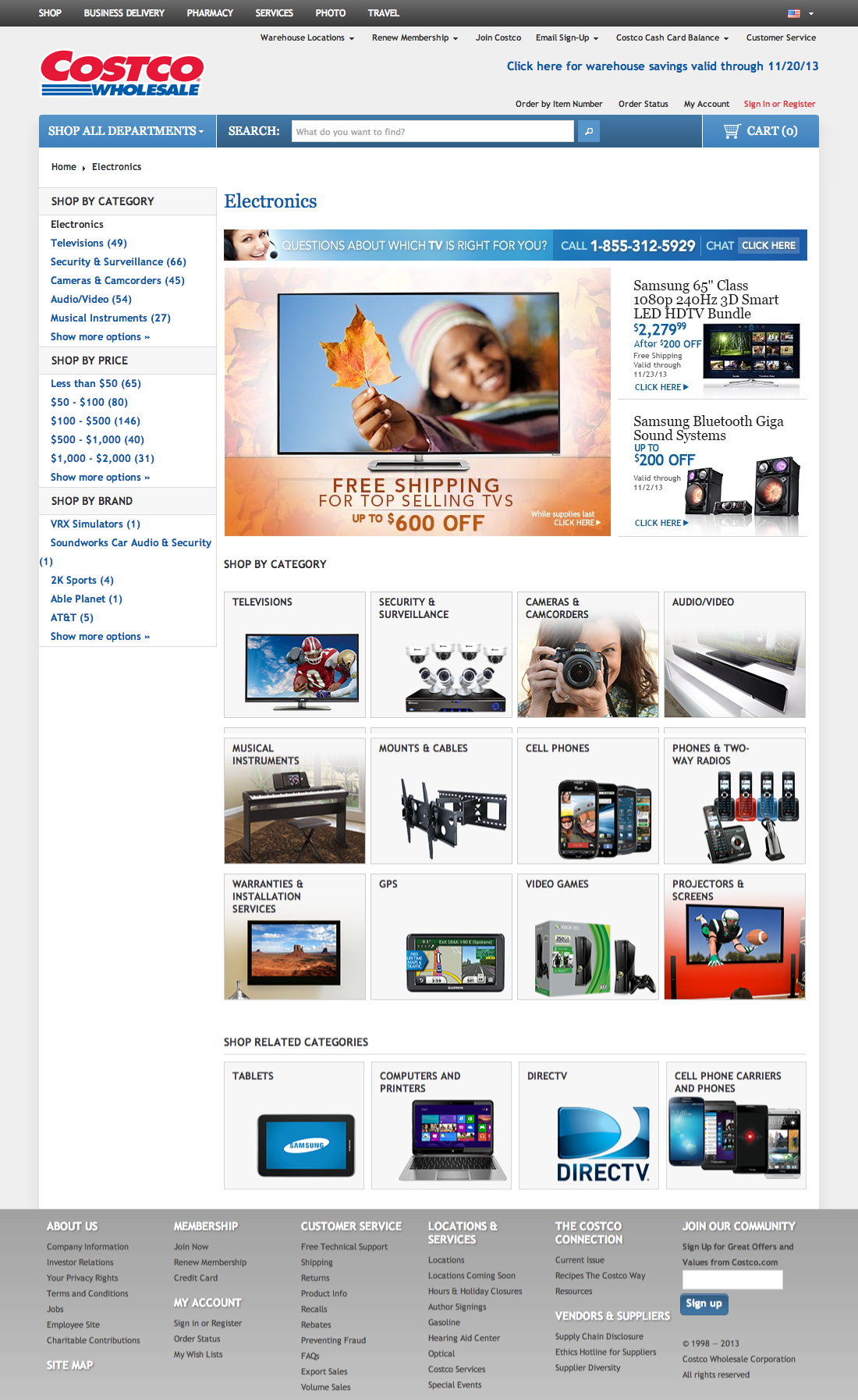 Desktop screenshot of Costco
