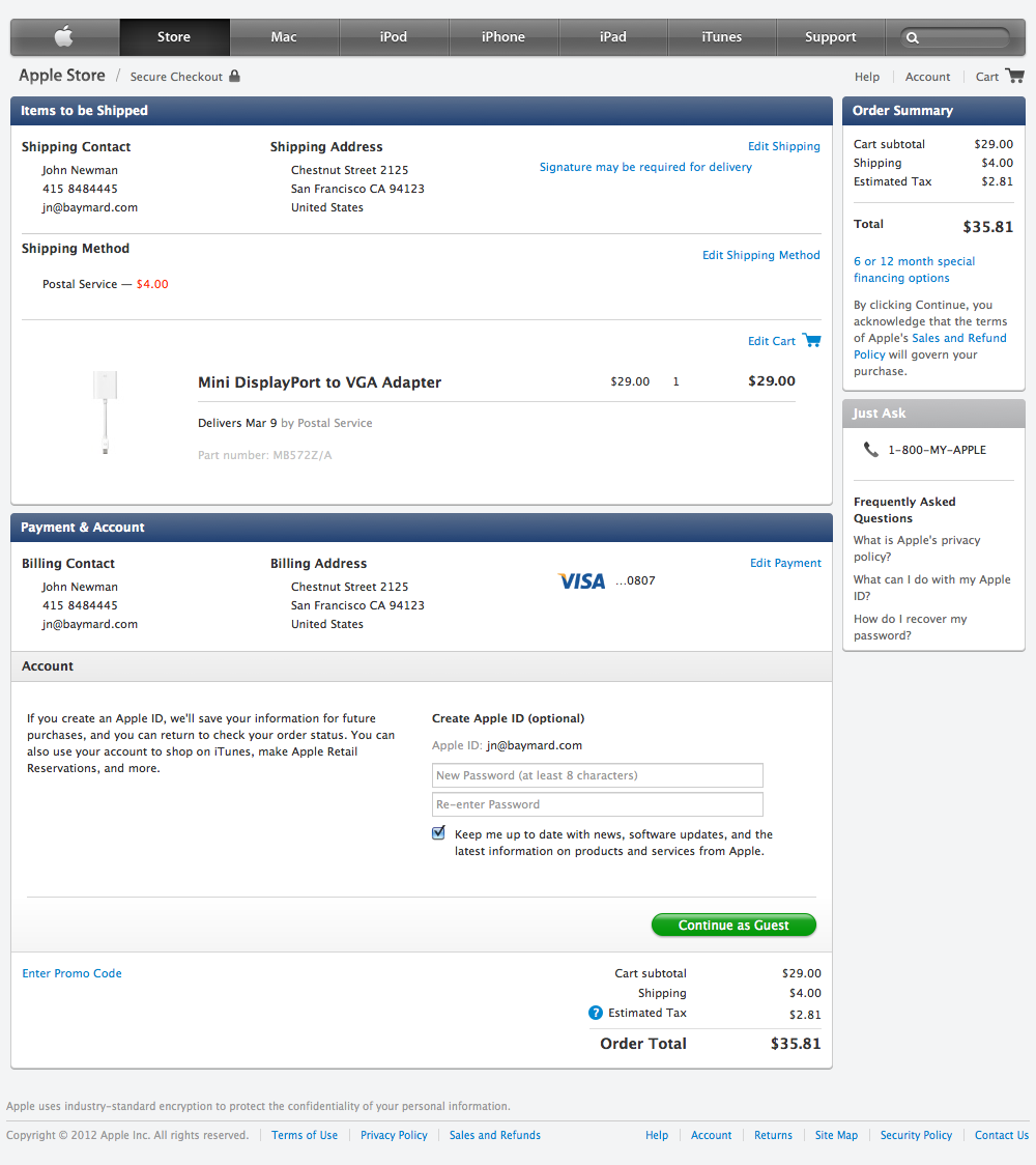 Desktop screenshot of Apple