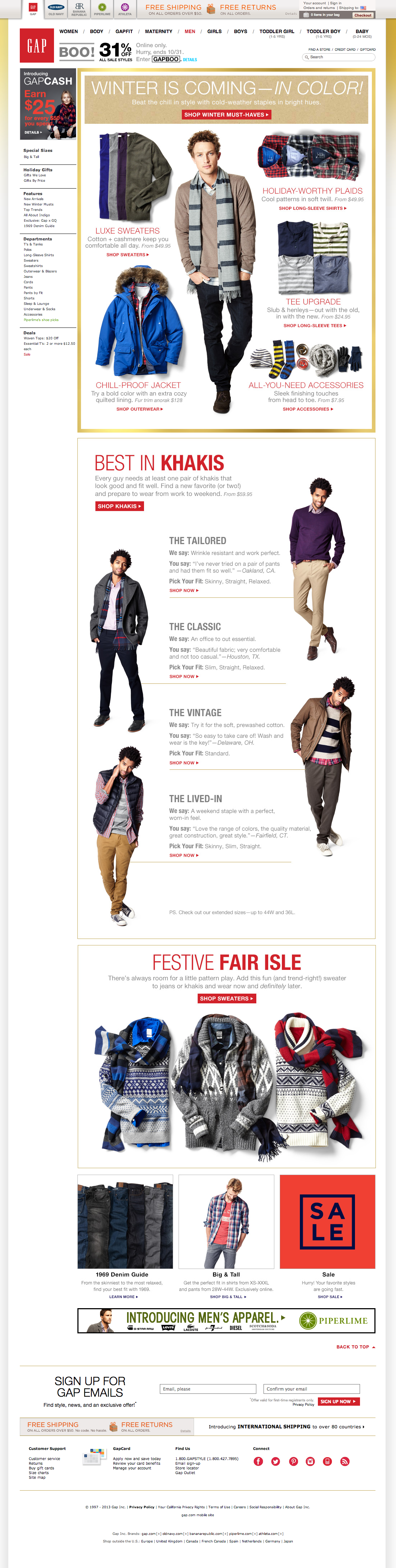 Desktop screenshot of GAP