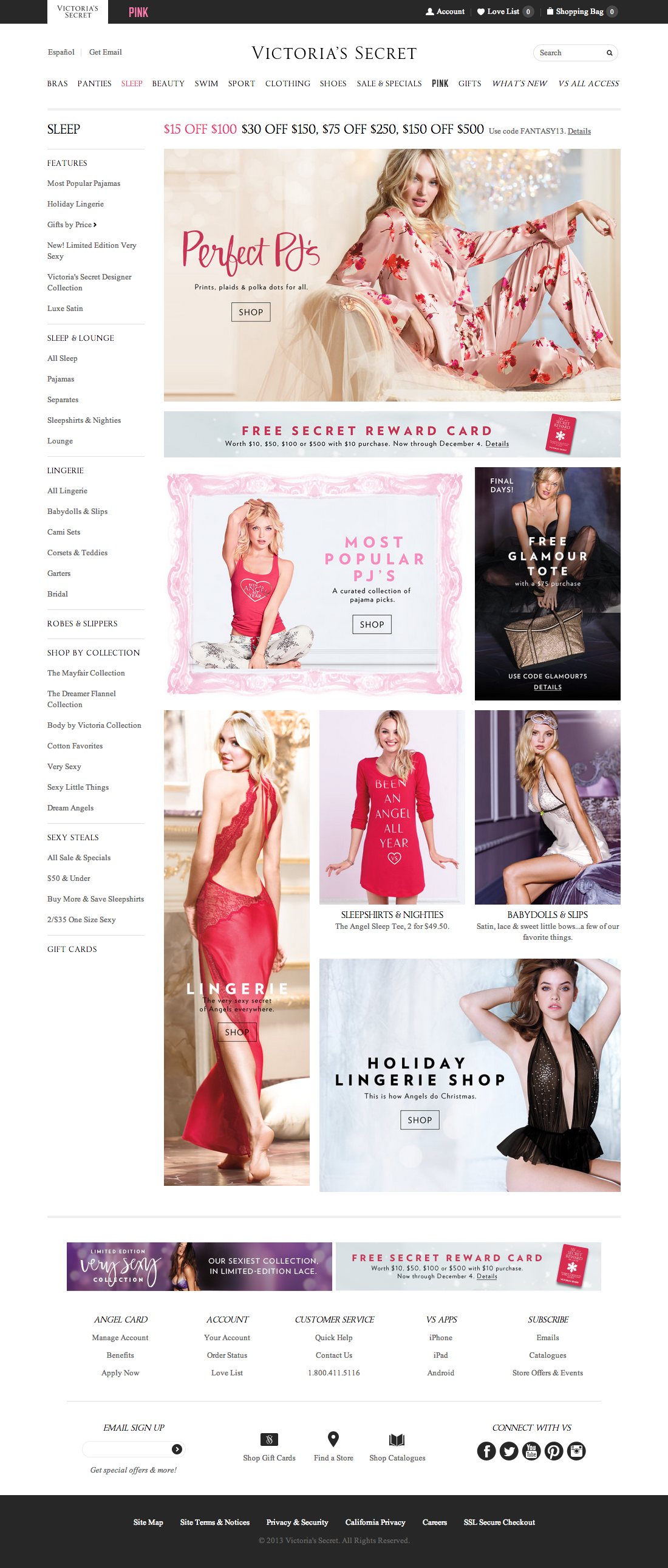 Desktop screenshot of Victoria’s Secret