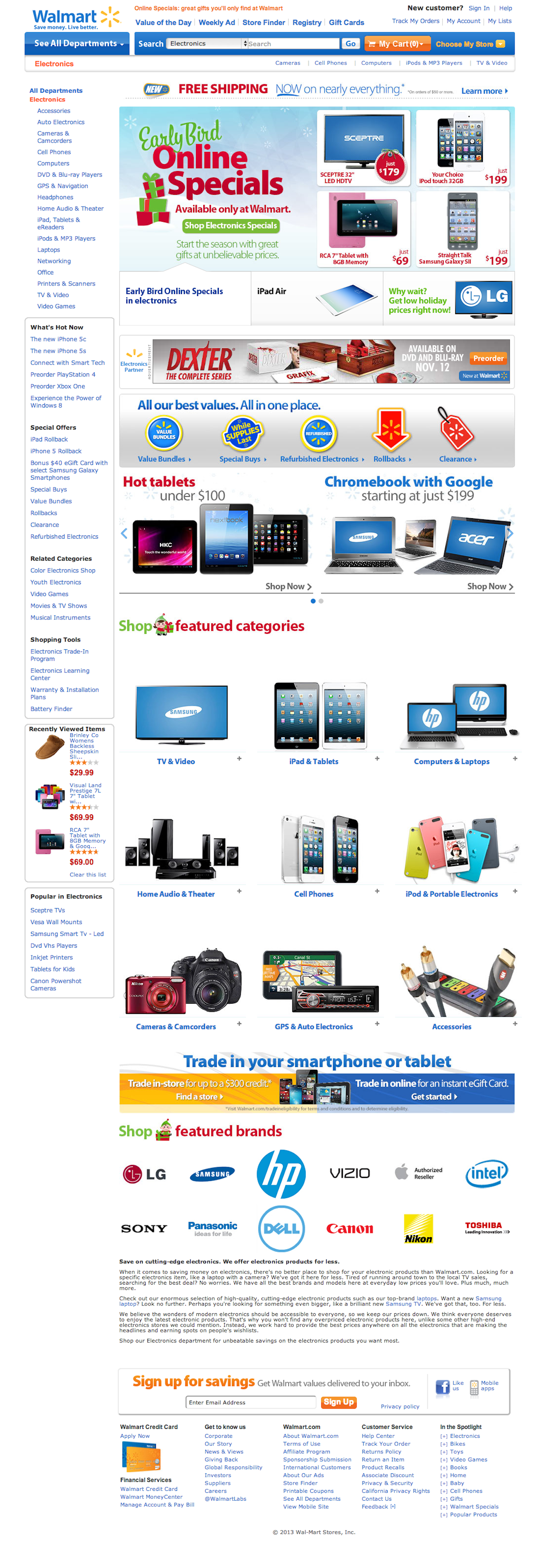 Desktop screenshot of Walmart