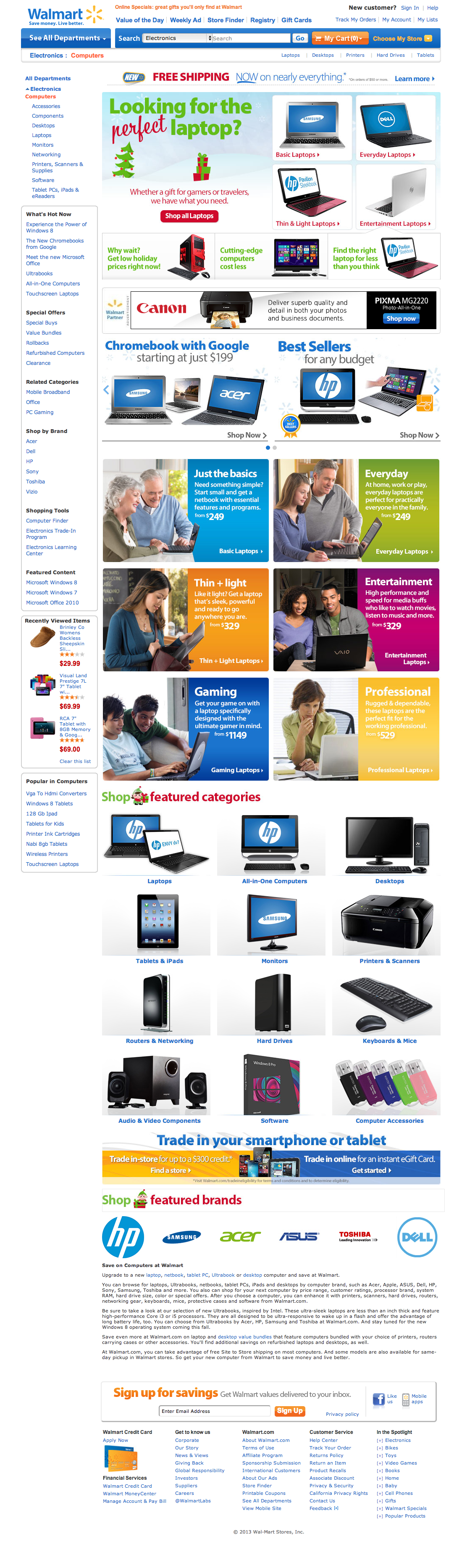 Desktop screenshot of Walmart