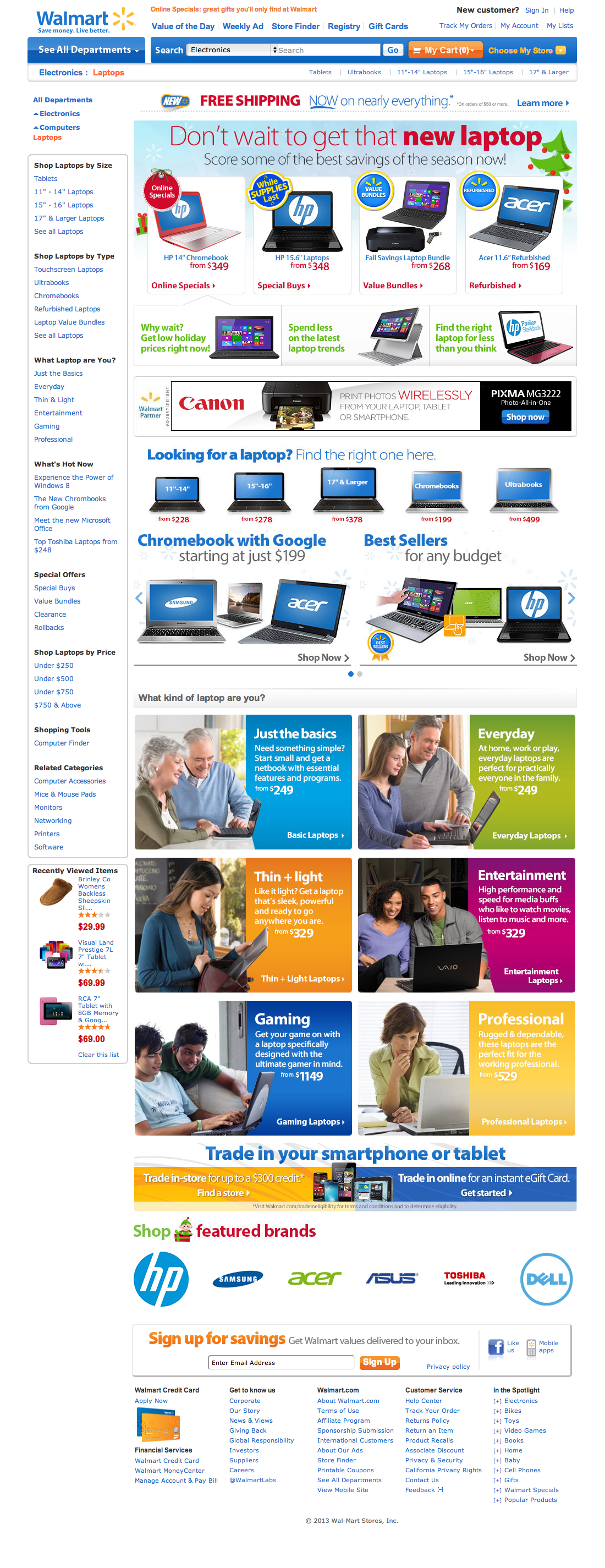 Desktop screenshot of Walmart