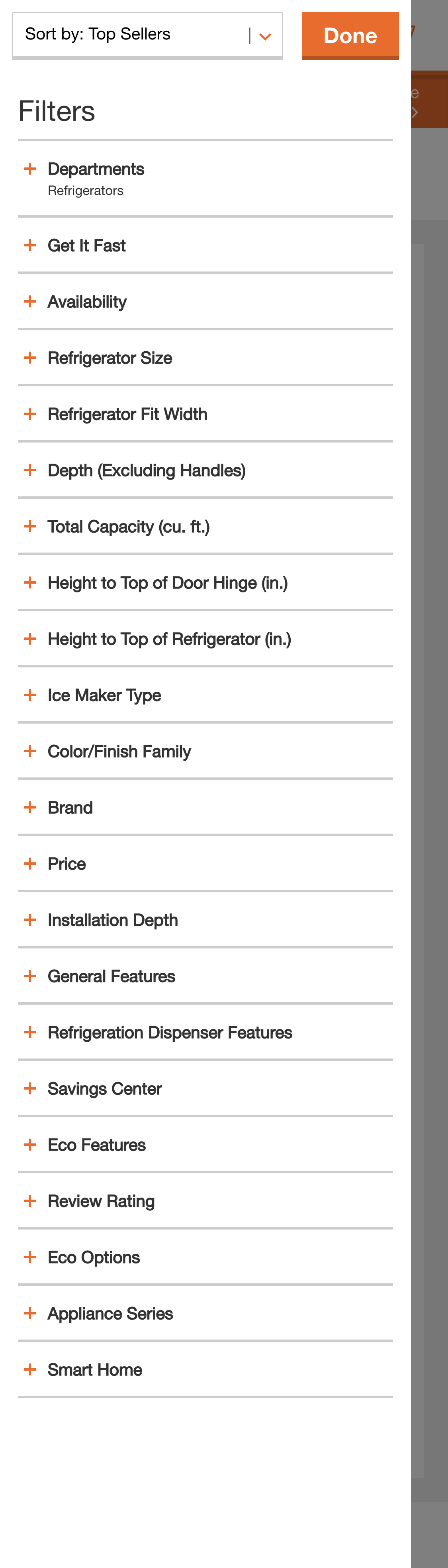 Mobile screenshot of Home Depot