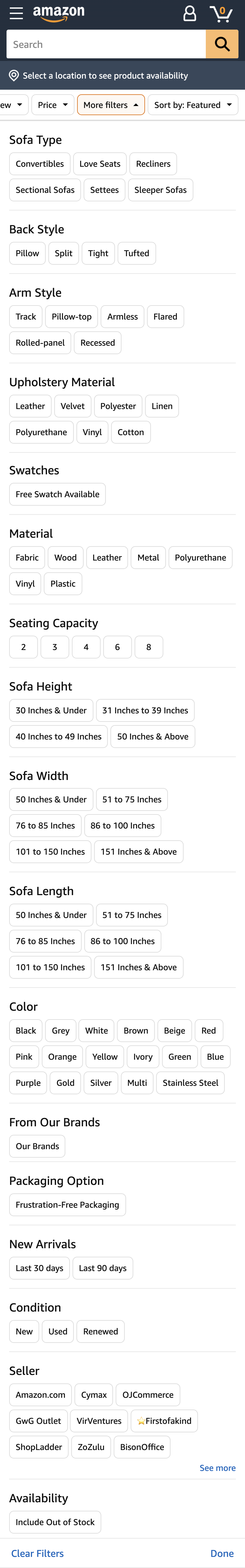 Mobile screenshot of Amazon