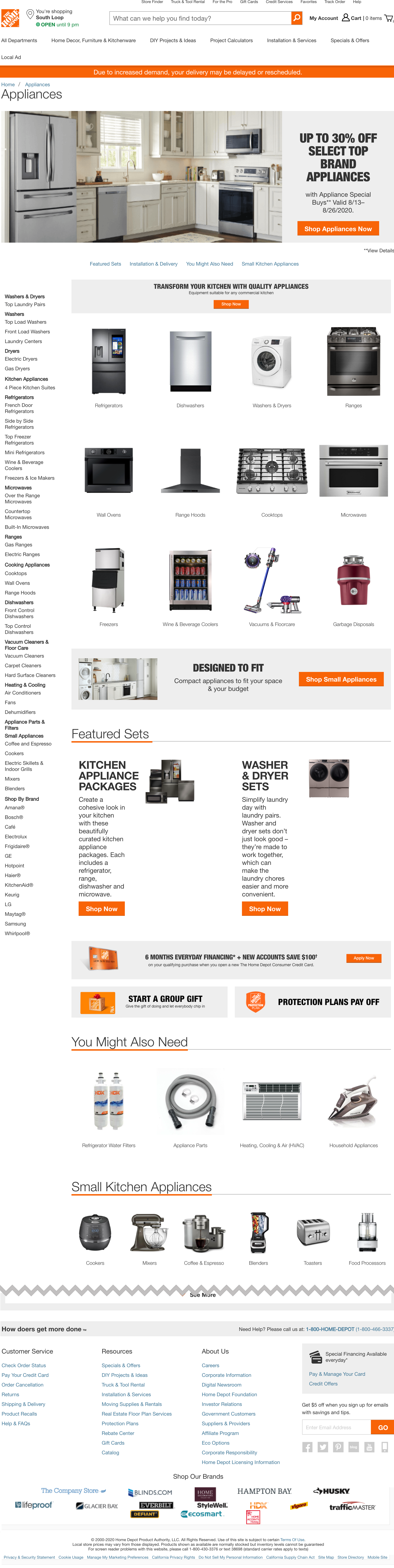 Desktop screenshot of Home Depot