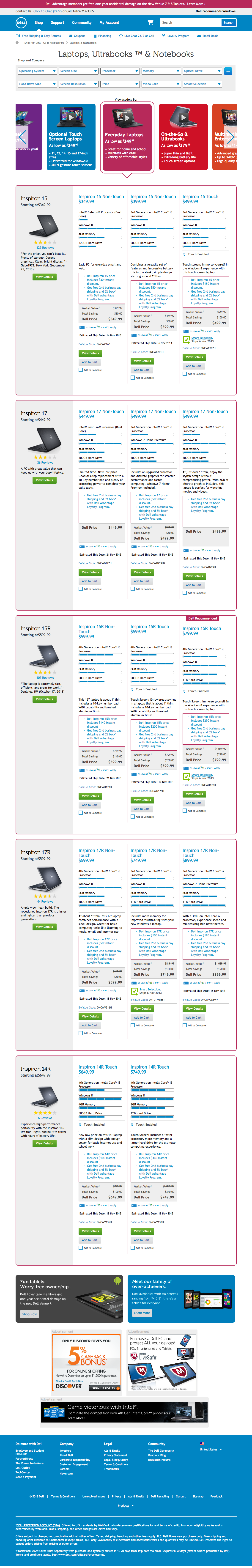 Desktop screenshot of Dell