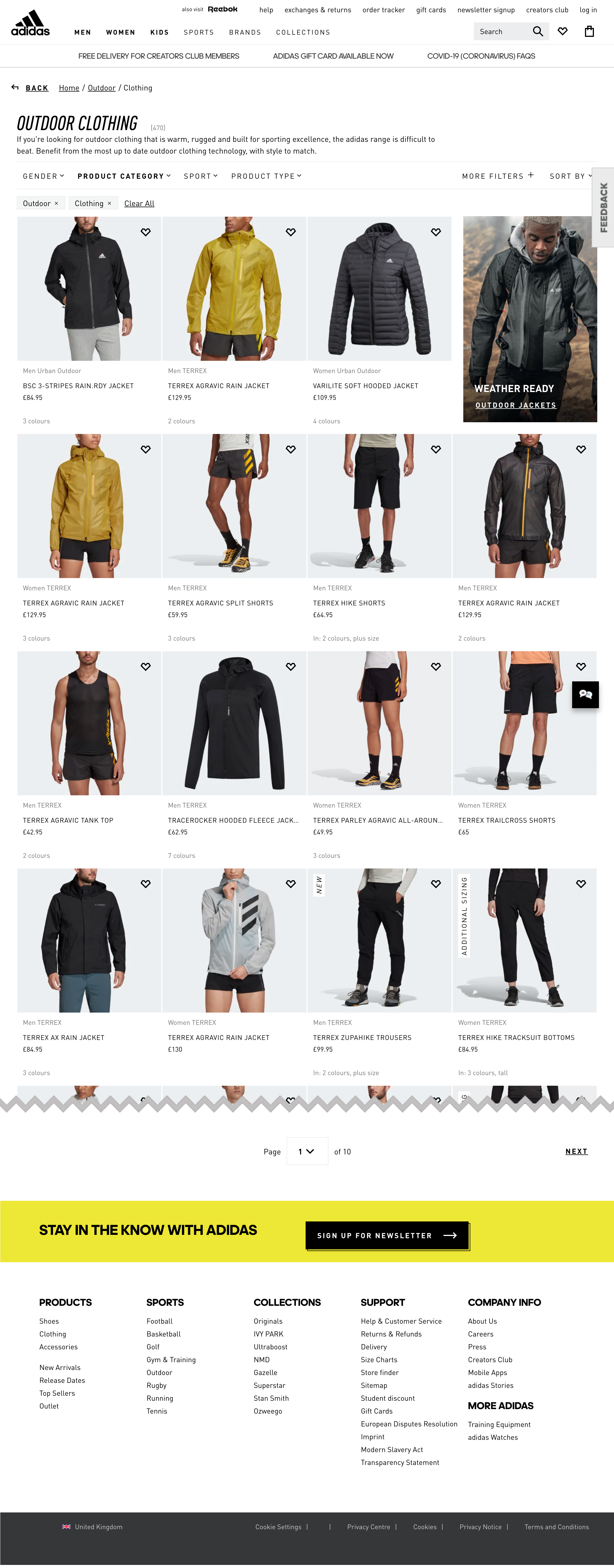 vaak Ashley Furman stapel Adidas' Product List – 406 of 764 Product List Examples – Baymard Institute